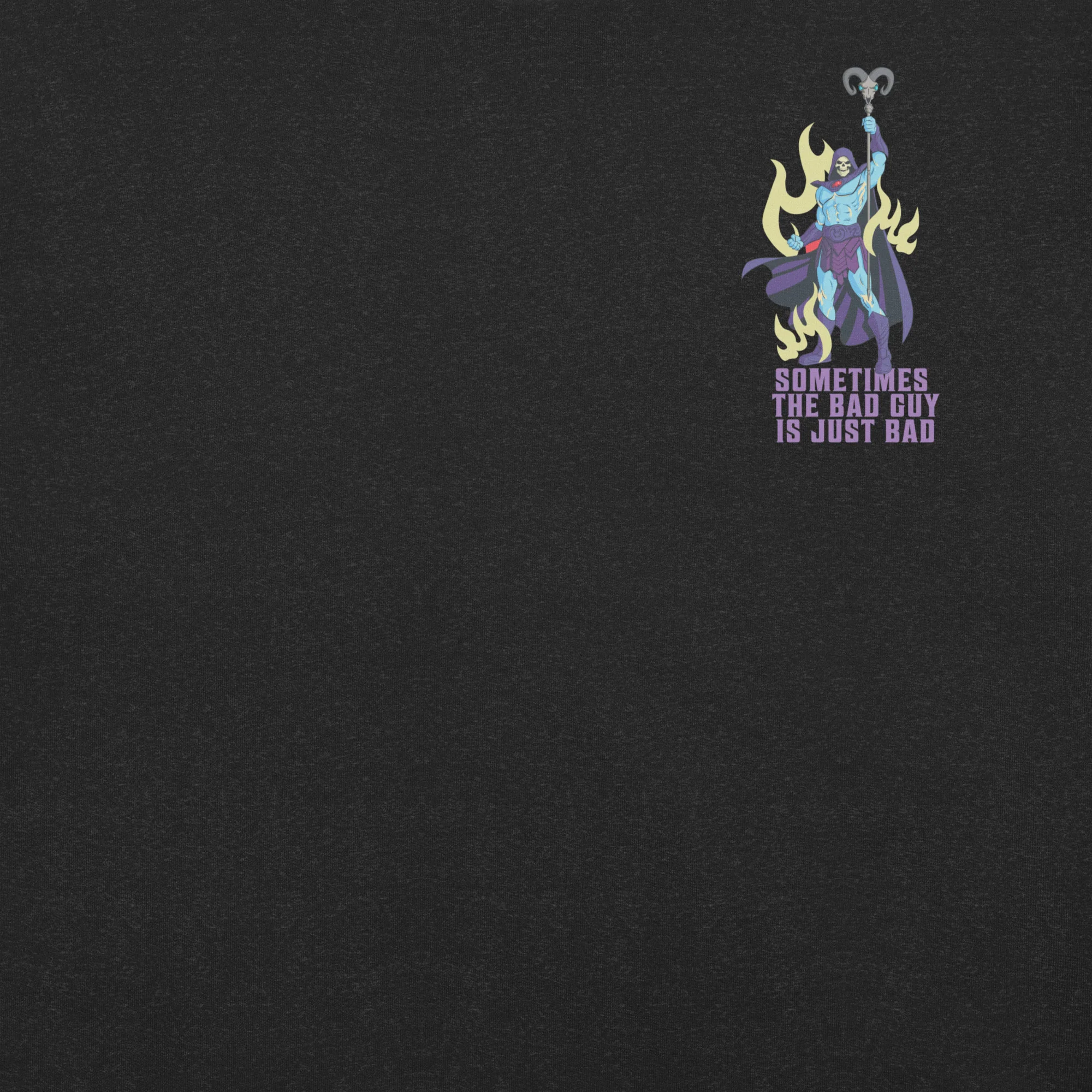 Masters of the Universe Movie Skeletor Surrounded Black T-shirt - Image 2