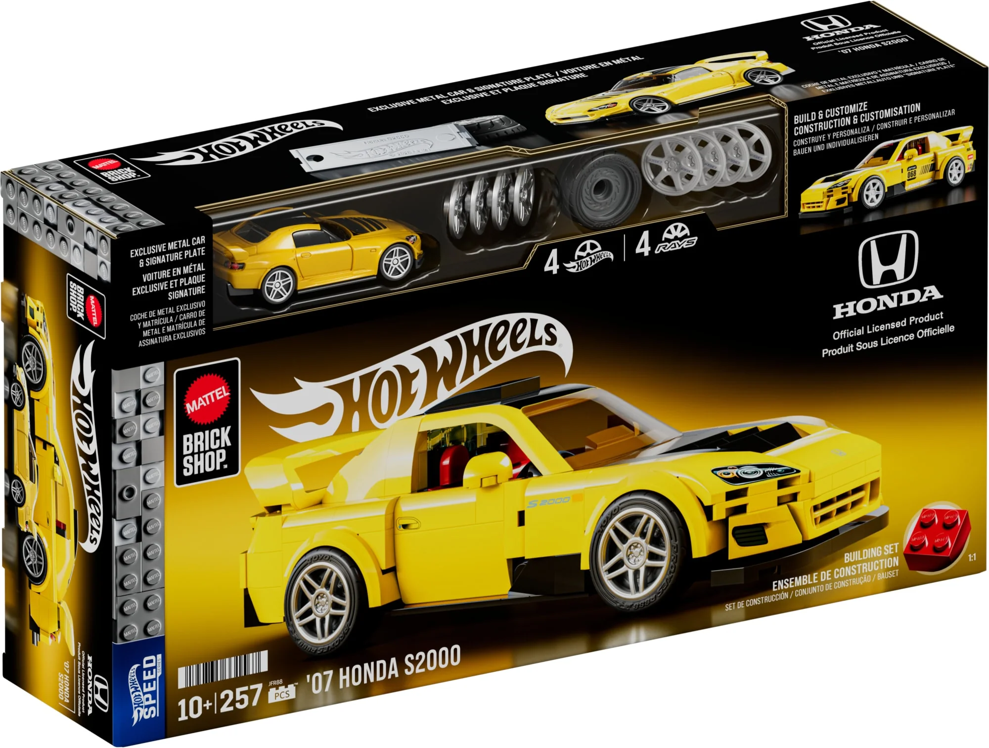 Mattel Brick Shop Hot Wheels ’07 Honda S2000 Building Set - Image 7