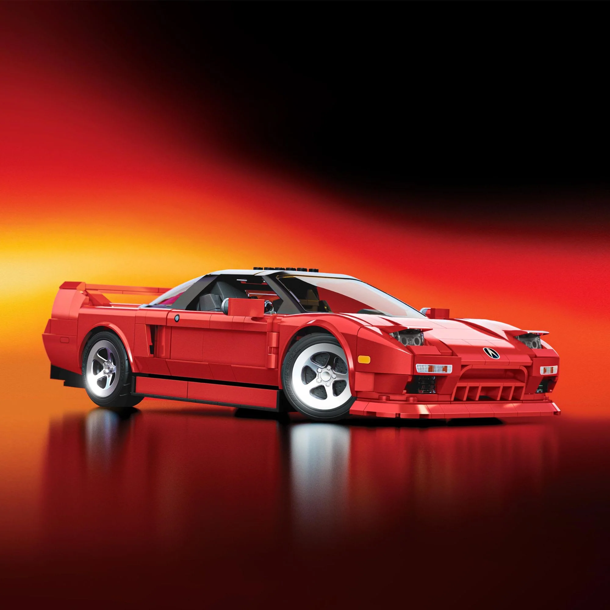 Mattel Brick Shop Hot Wheels โ90 Acura NSX Building Set - Image 11