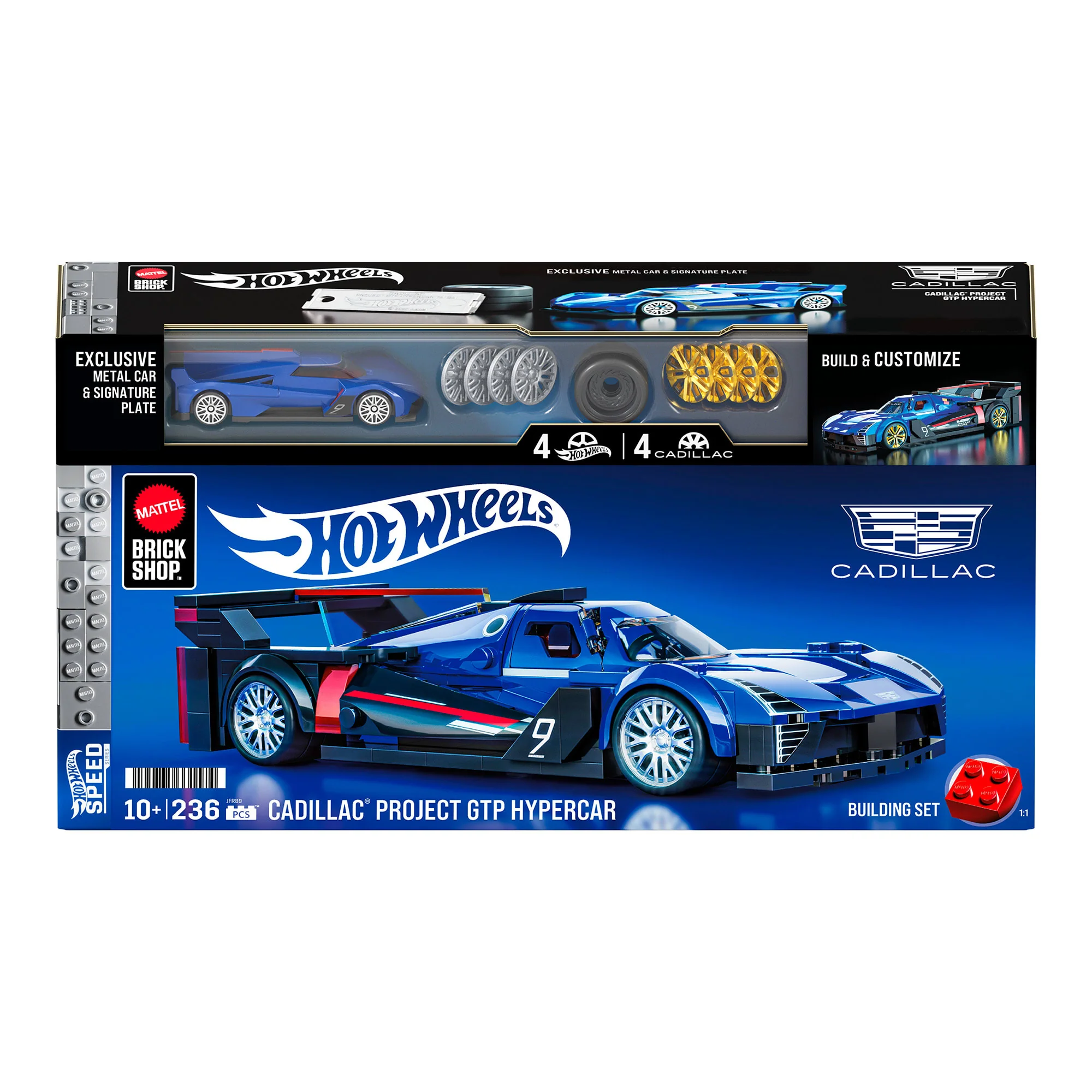 Mattel Brick Shop Hot Wheels Cadillac Project GTP Hypercar Building Set - Image 7