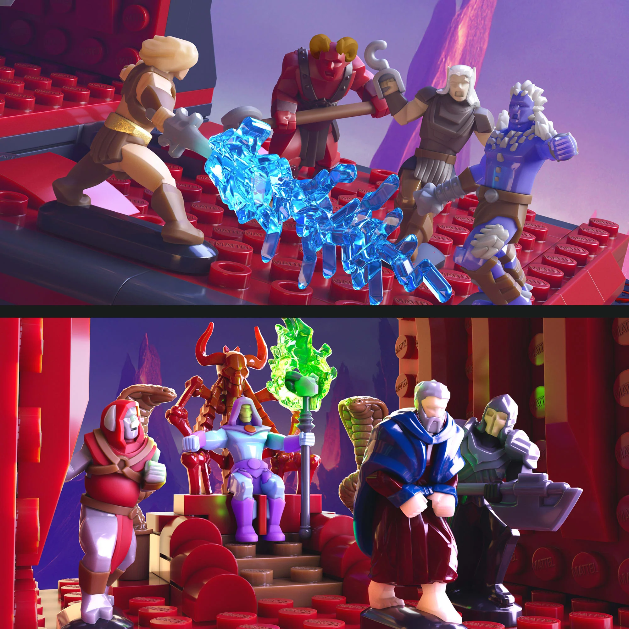 Mattel Brick Shop Masters of the Universe Clash at Snake Mountain Building Set - Image 5