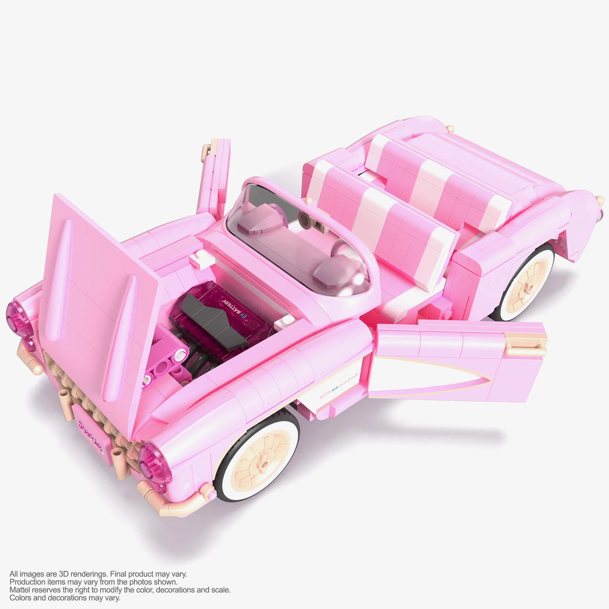 MEGA Barbie The Movie ’56 Corvette Stingray Collector Building Set - Image 5