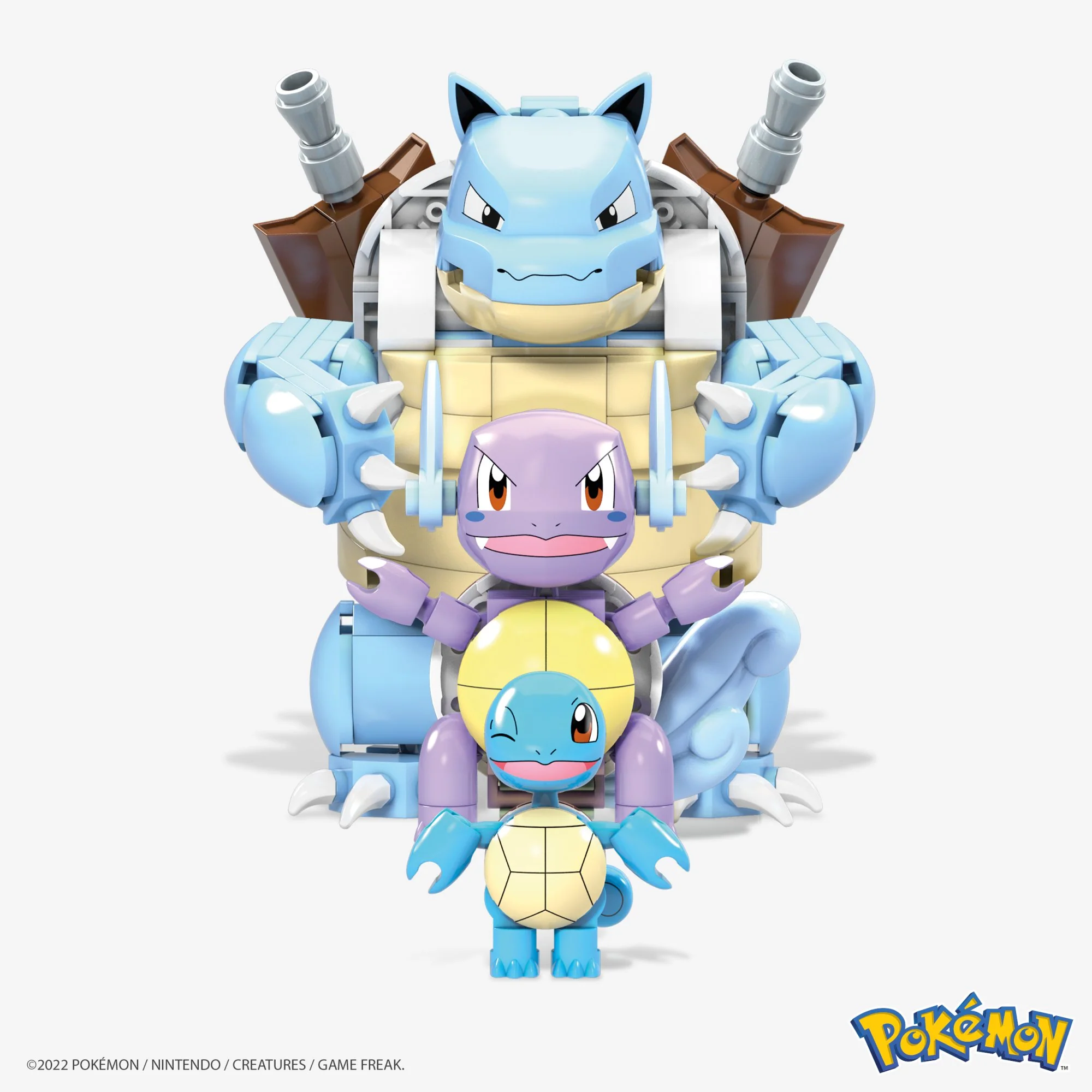 MEGA Construx Pokemon Squirtle Evolution Construction Set - Image 3