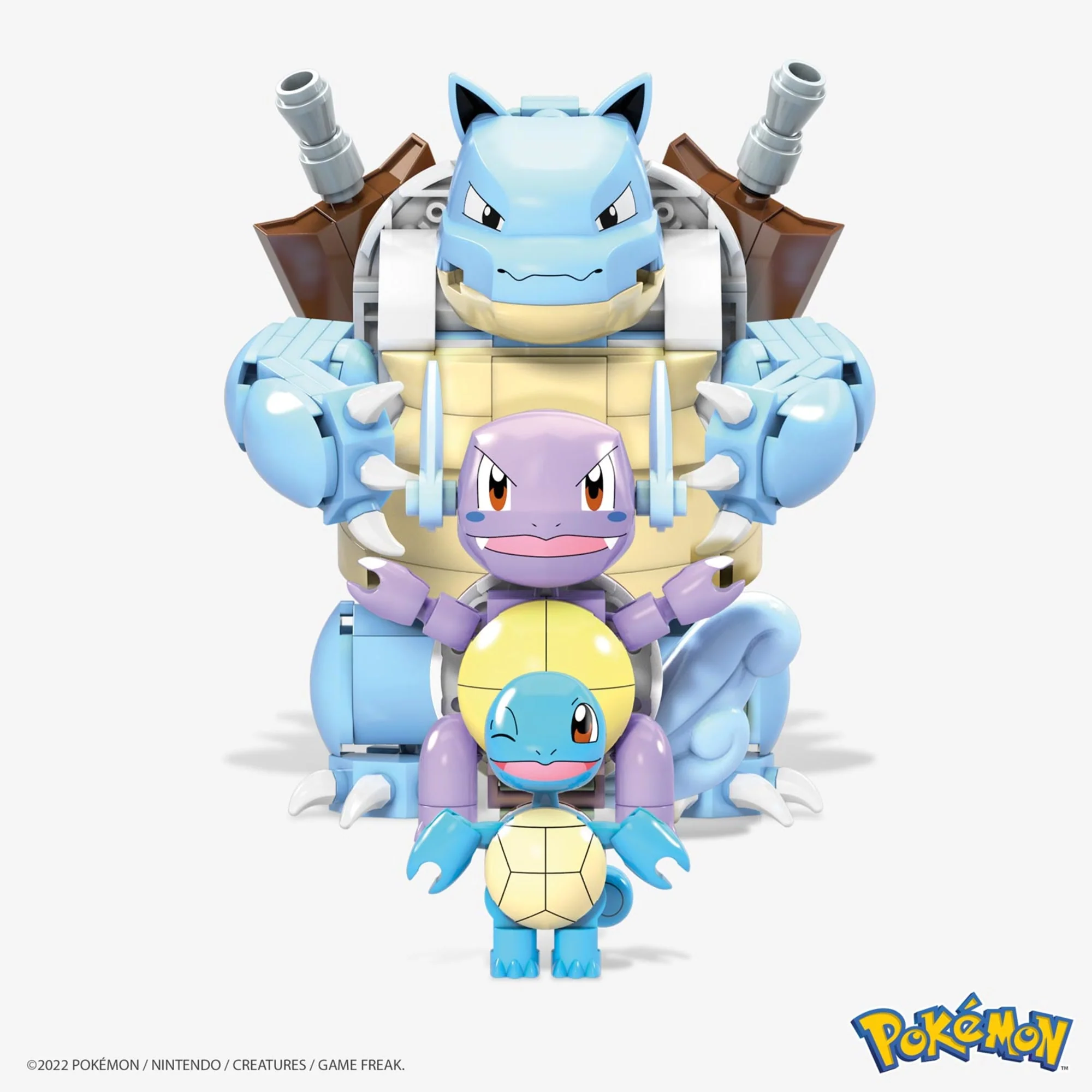 MEGA Construx Pokemon Squirtle Evolution Construction Set - Image 4