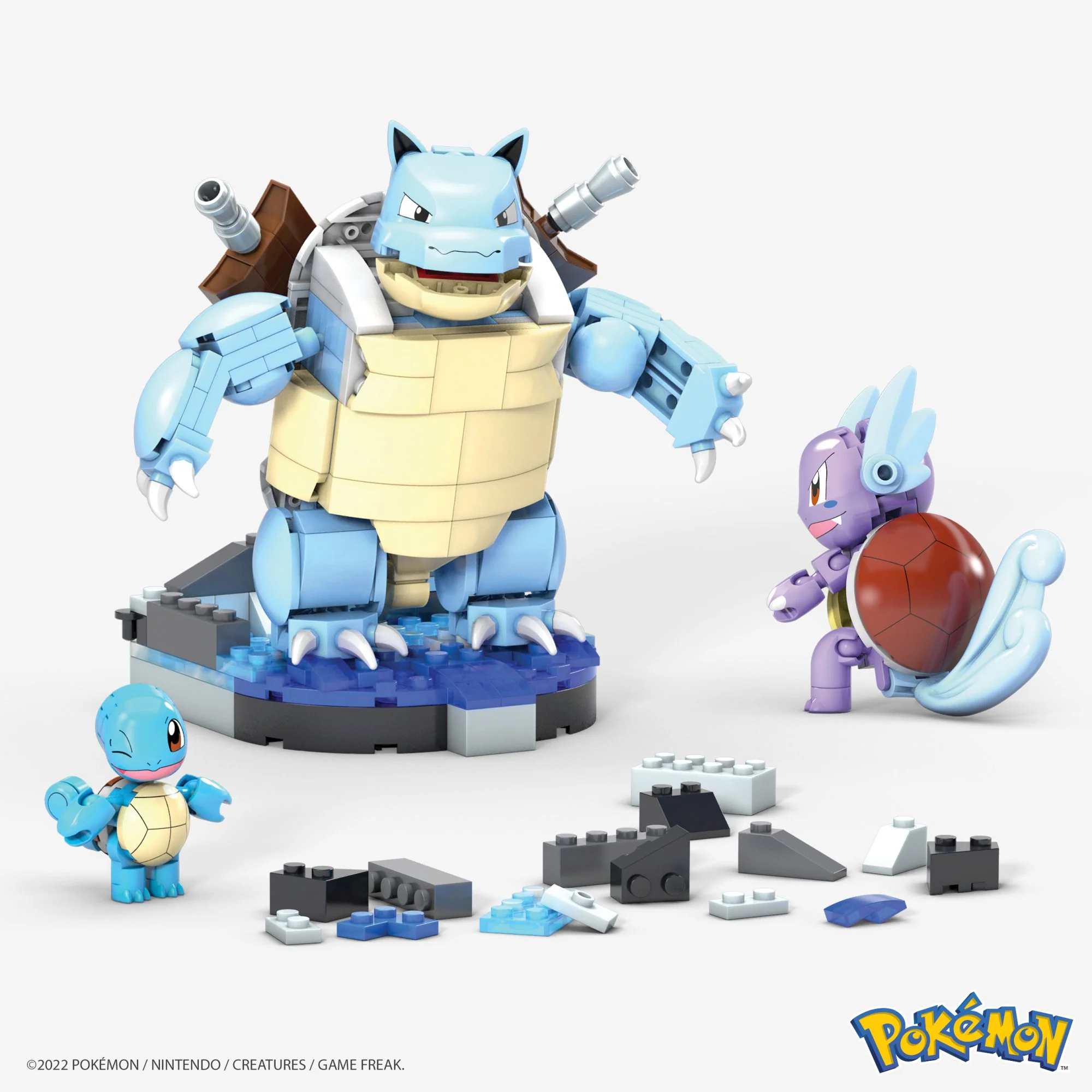 MEGA Construx Pokemon Squirtle Evolution Construction Set - Image 5
