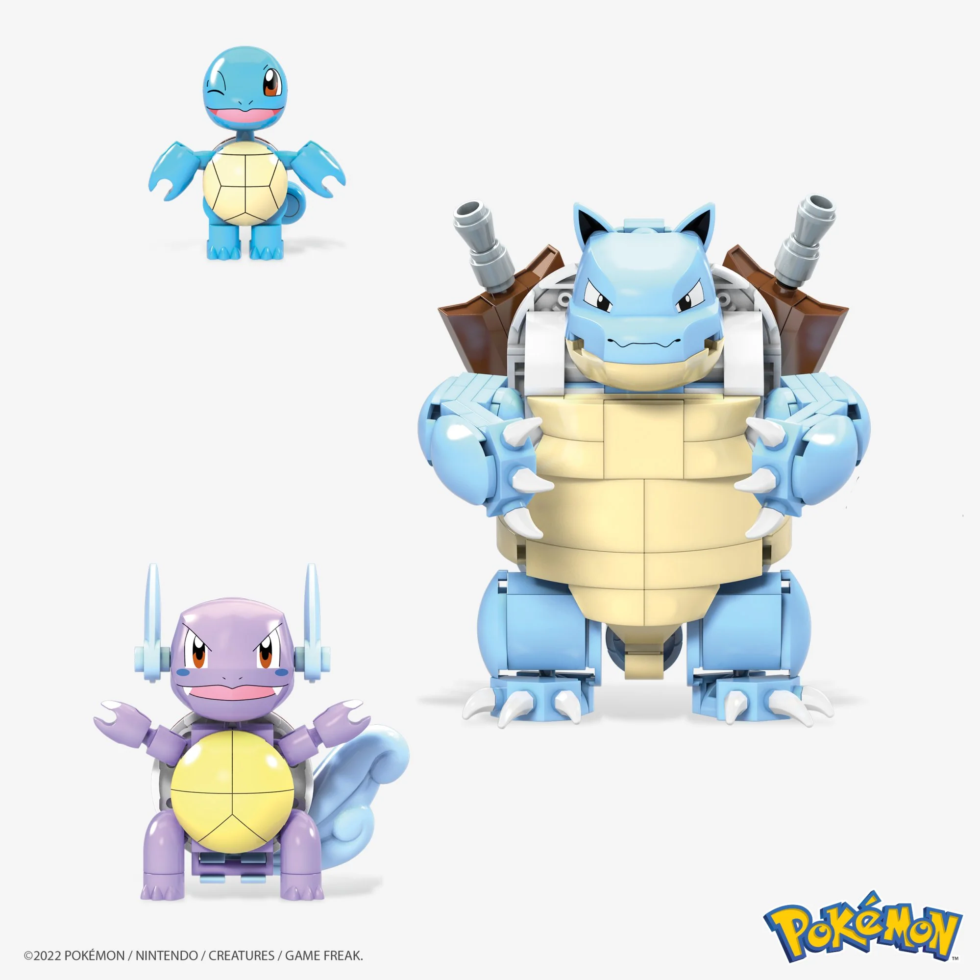 MEGA Construx Pokemon Squirtle Evolution Construction Set - Image 7