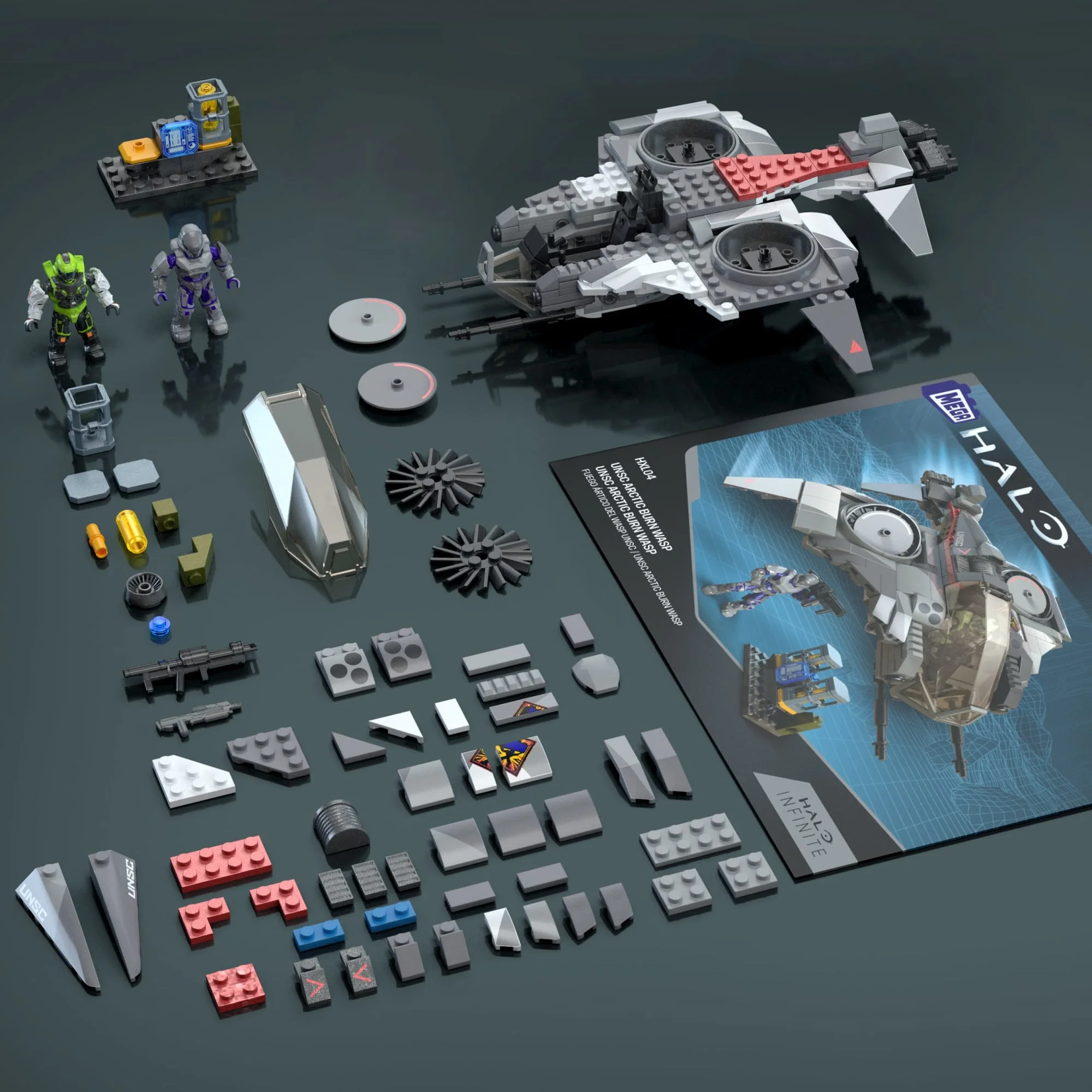MEGA Halo UNSC Arctic Burn Wasp Building Toy Kit - Image 4