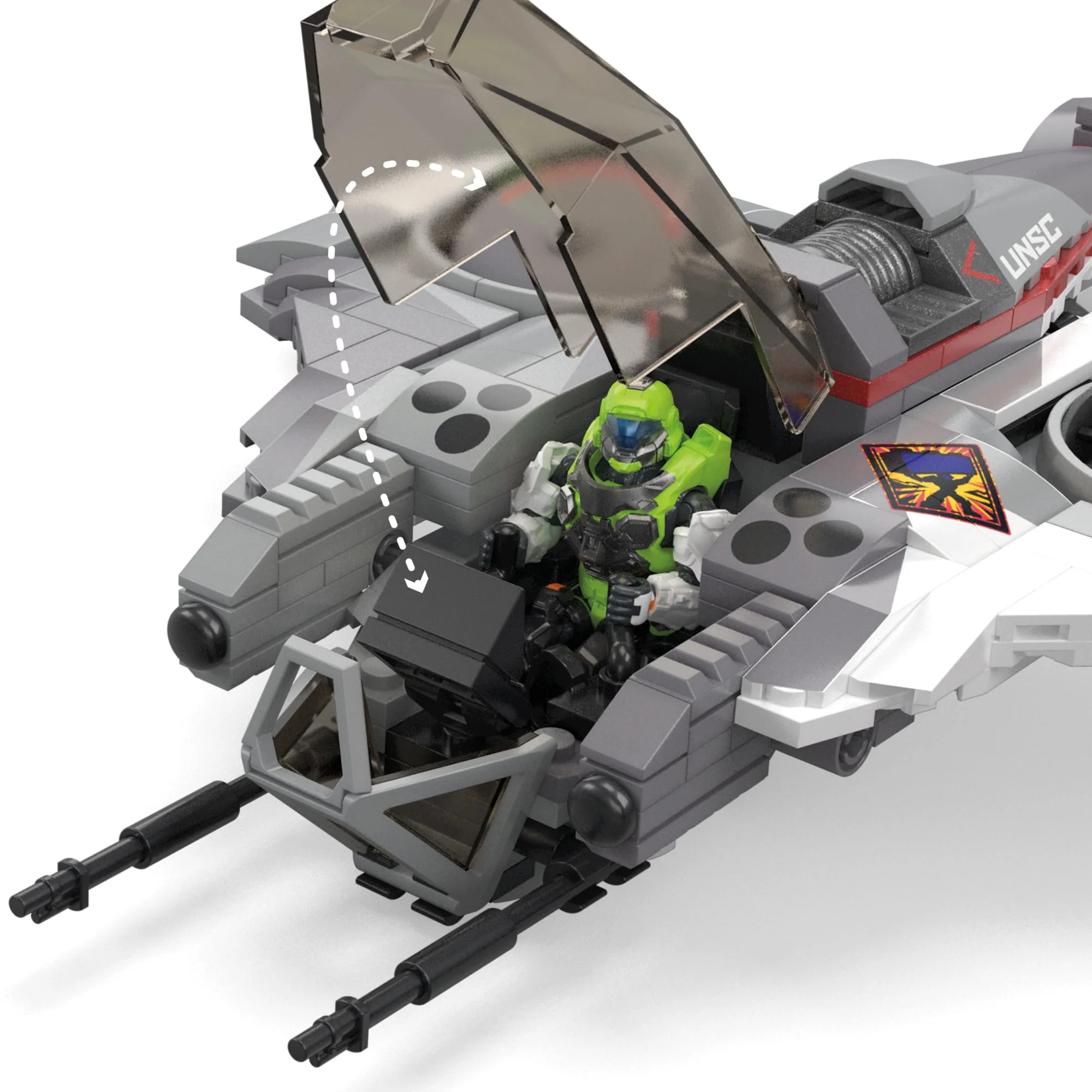 MEGA Halo UNSC Arctic Burn Wasp Building Toy Kit - Image 5