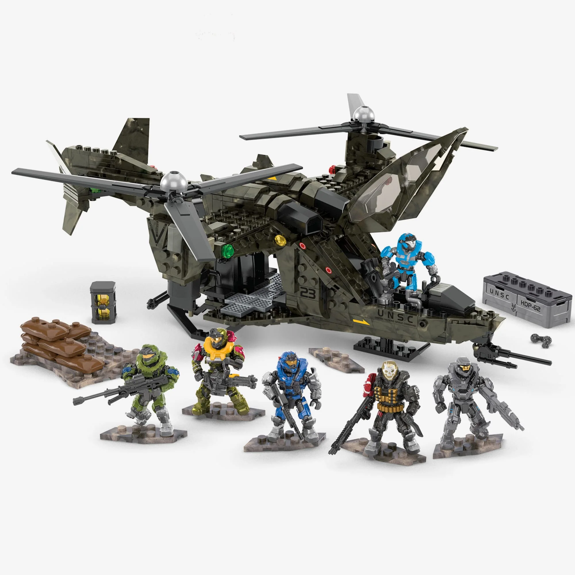 MEGA Halo UNSC Falcon Sweep Building Toy Kit - Image 3