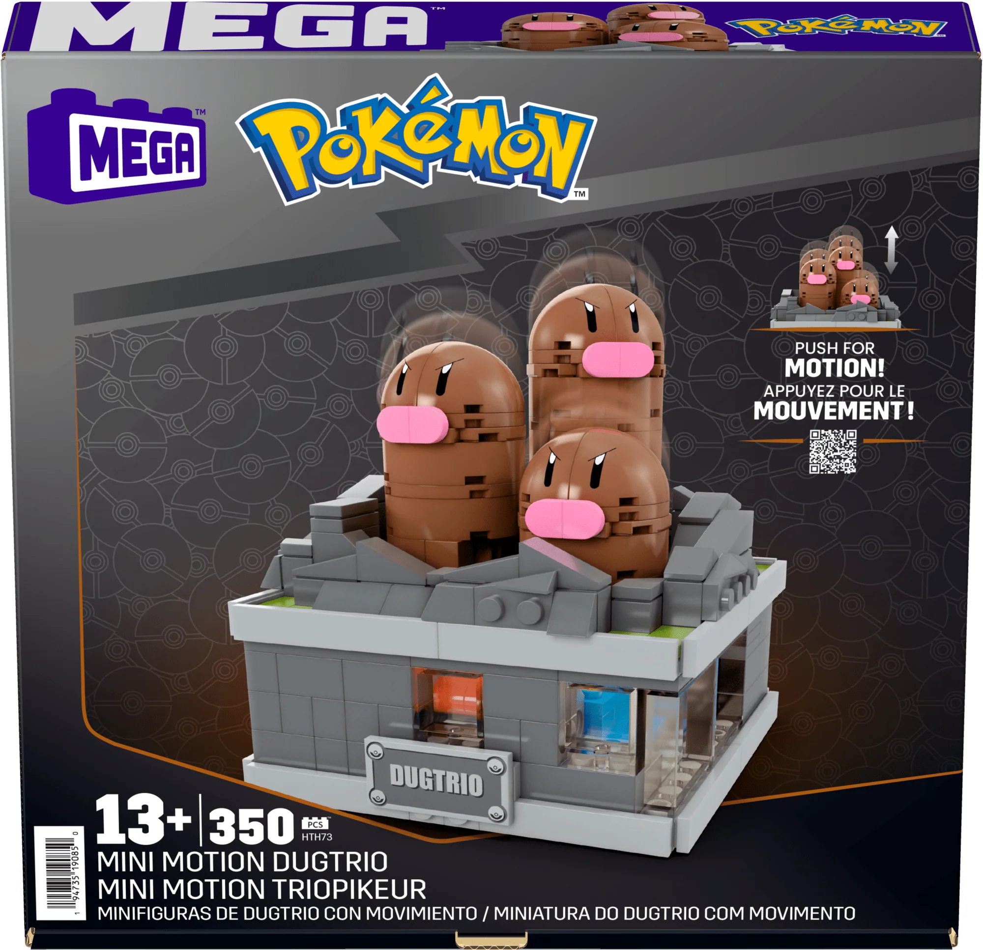 Pokémon Mini Motion Dugtrio Building Set by MEGA - Image 5
