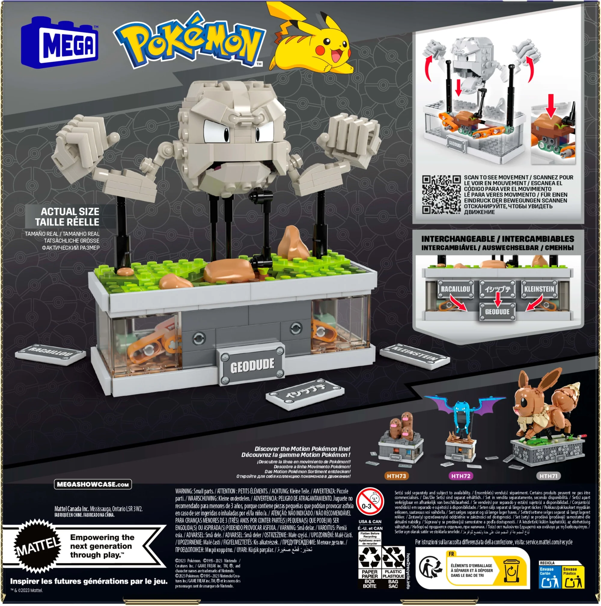 MEGA Pokémon Mini Motion Geodude Building Set - Image 9