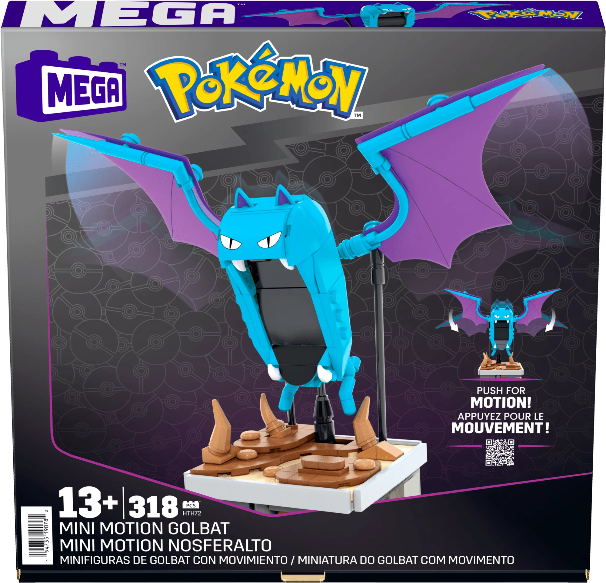 Pokémon Mini Motion Golbat Building Set by MEGA - Image 5