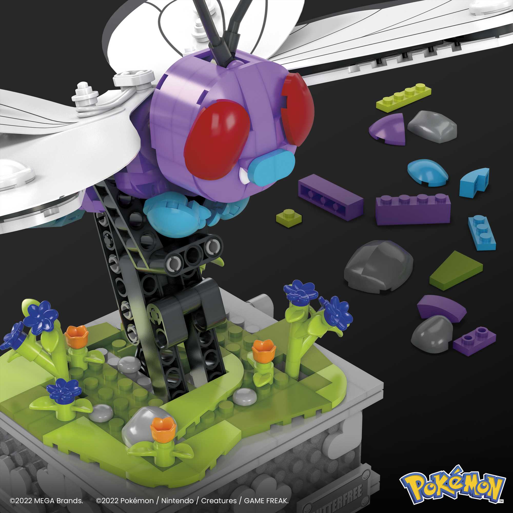 Pokémon Motion Butterfree with Motion Brick Building Set by MEGA - Image 4
