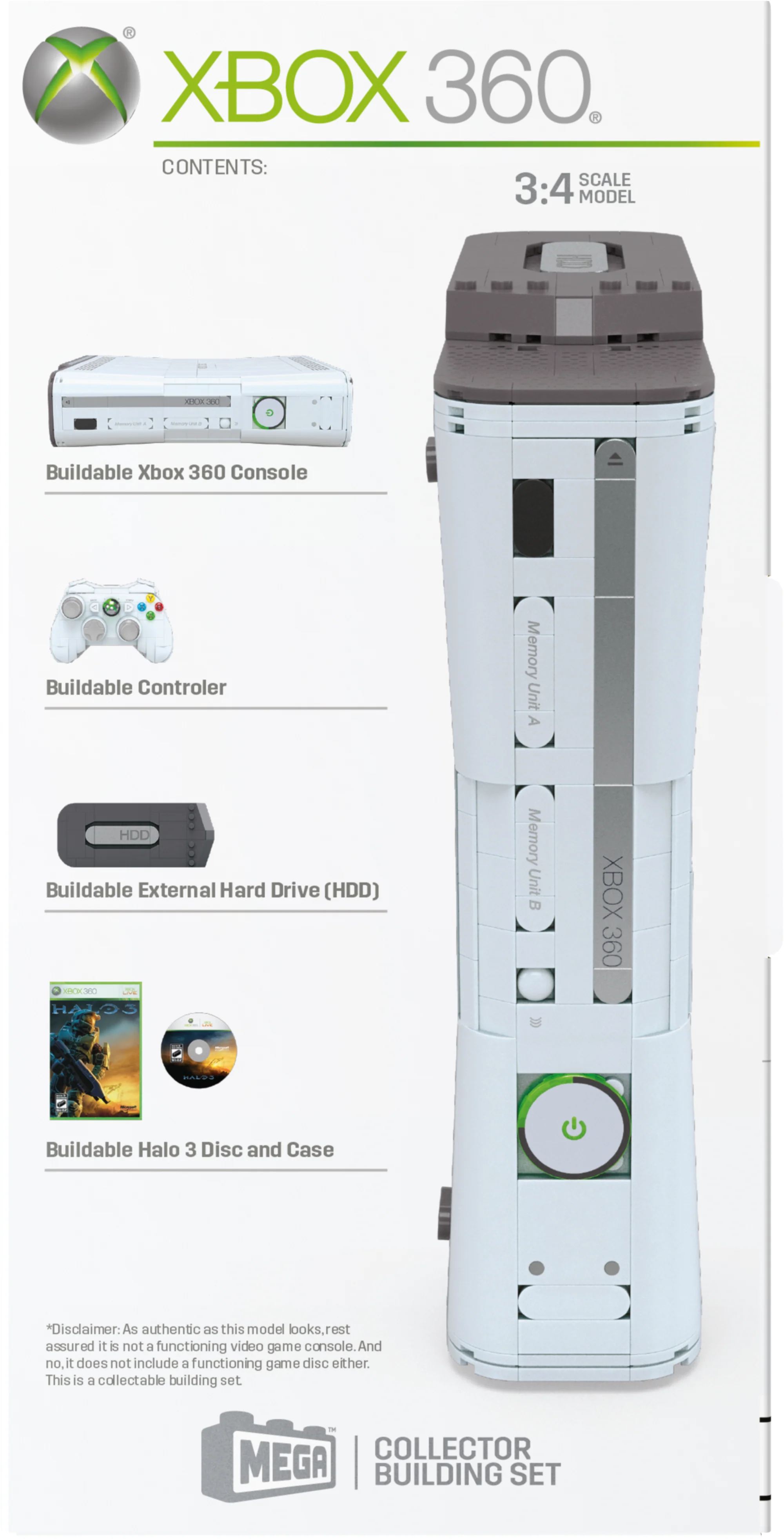 MEGA Microsoft Xbox 360 Replica Building Toy Kit - Image 10