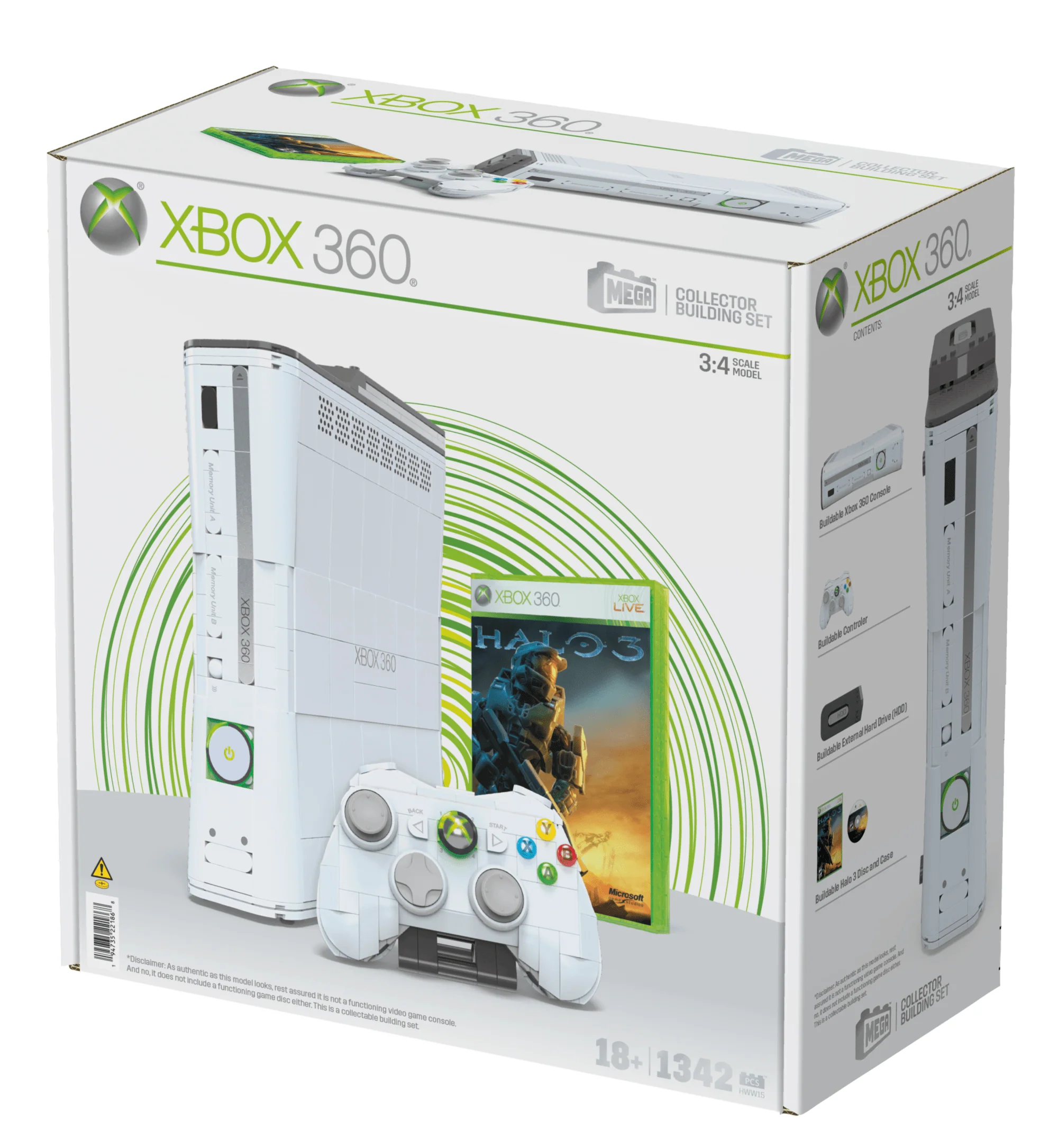 MEGA Microsoft Xbox 360 Replica Building Toy Kit - Image 9