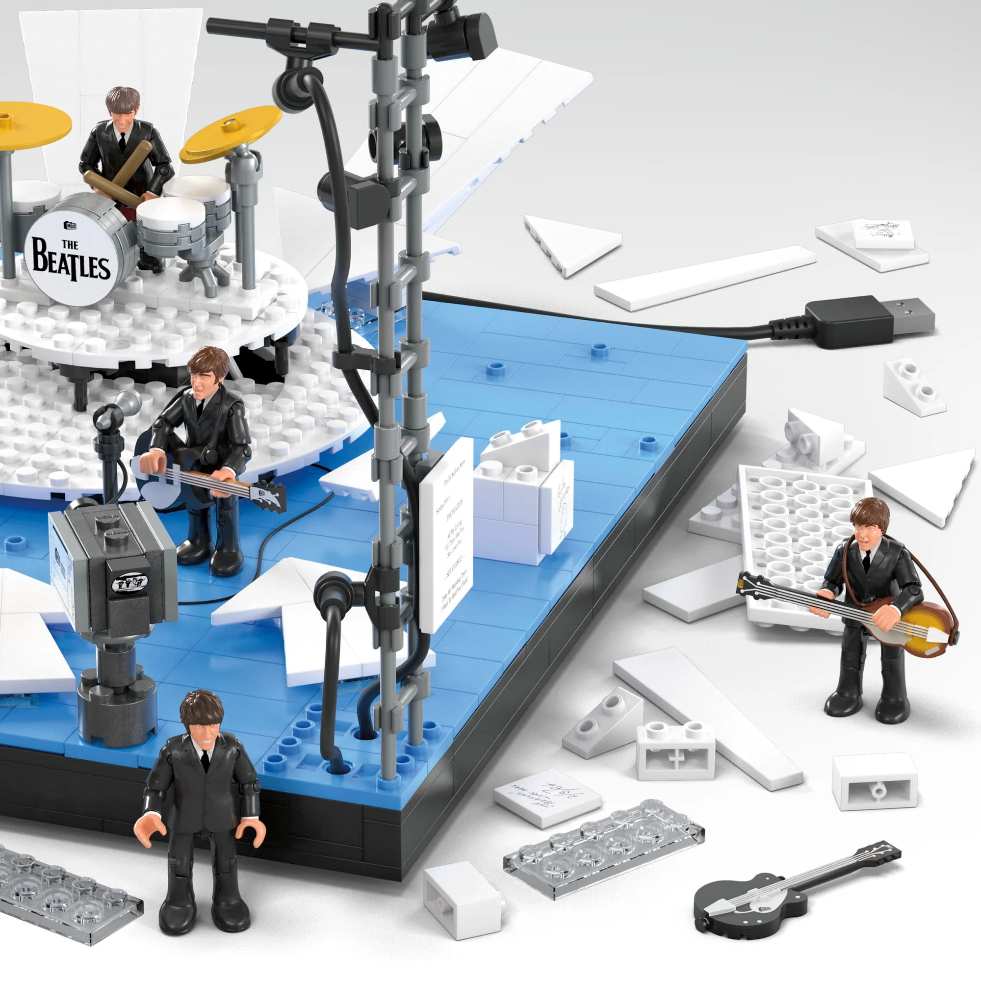MEGA Showcase The Beatles 'Ladies and Gentlemen, The Beatles!' Building Toy Kit - Image 4