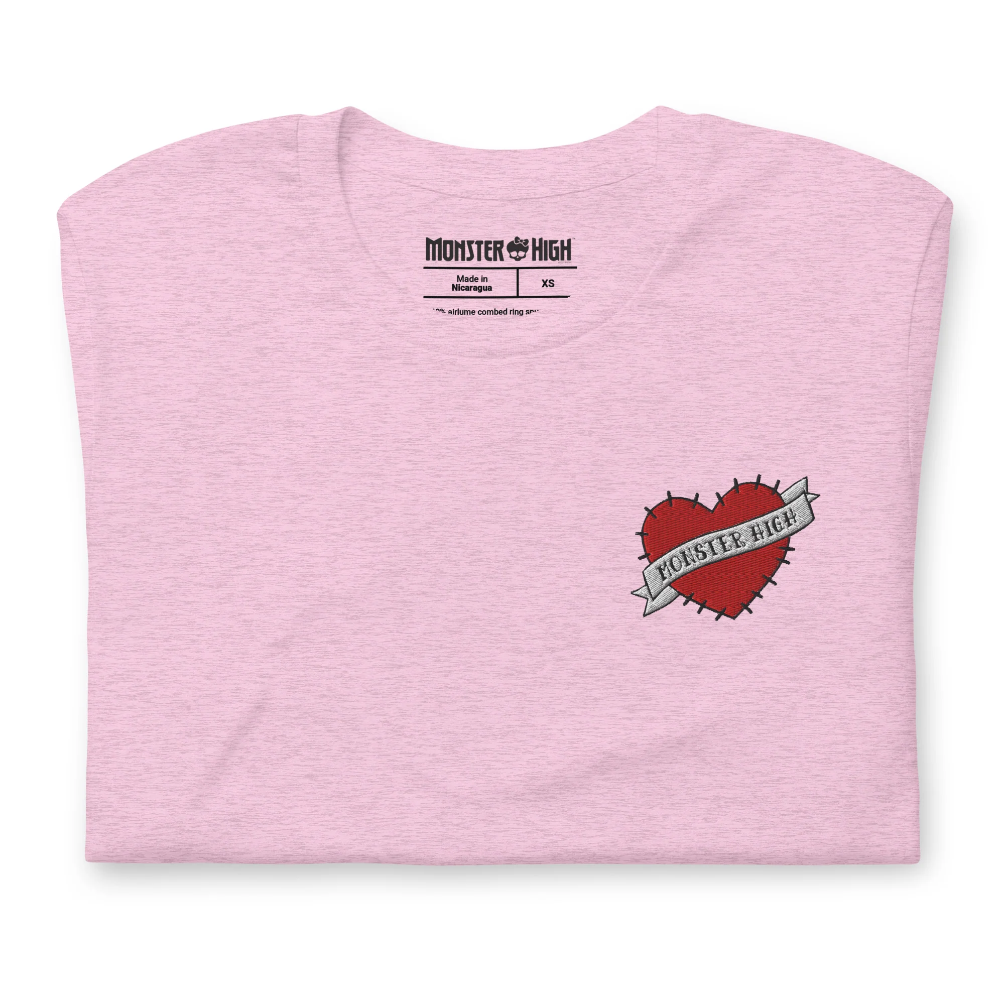 Monster High Embroidered Logo Heart T-Shirt - Image 4