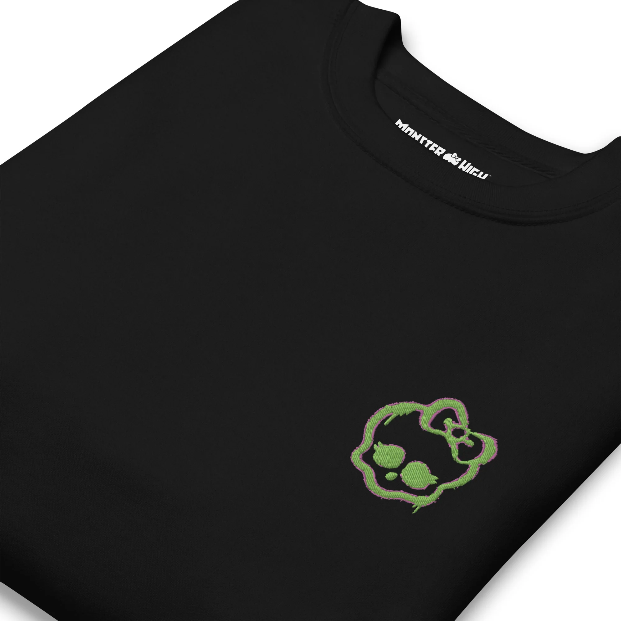 Monster High Lunar Glow Logo Embroidered Black Sweatshirt - Image 3