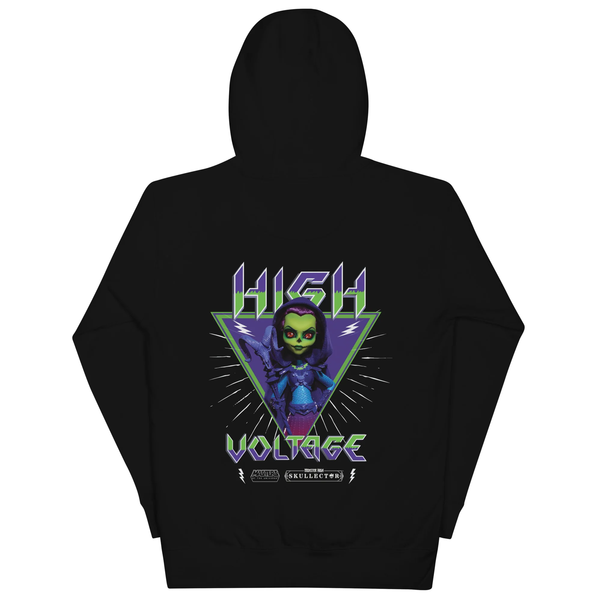 Monster High Masters of the Universe Skeletor Embroidered Black Hoodie - Image 8