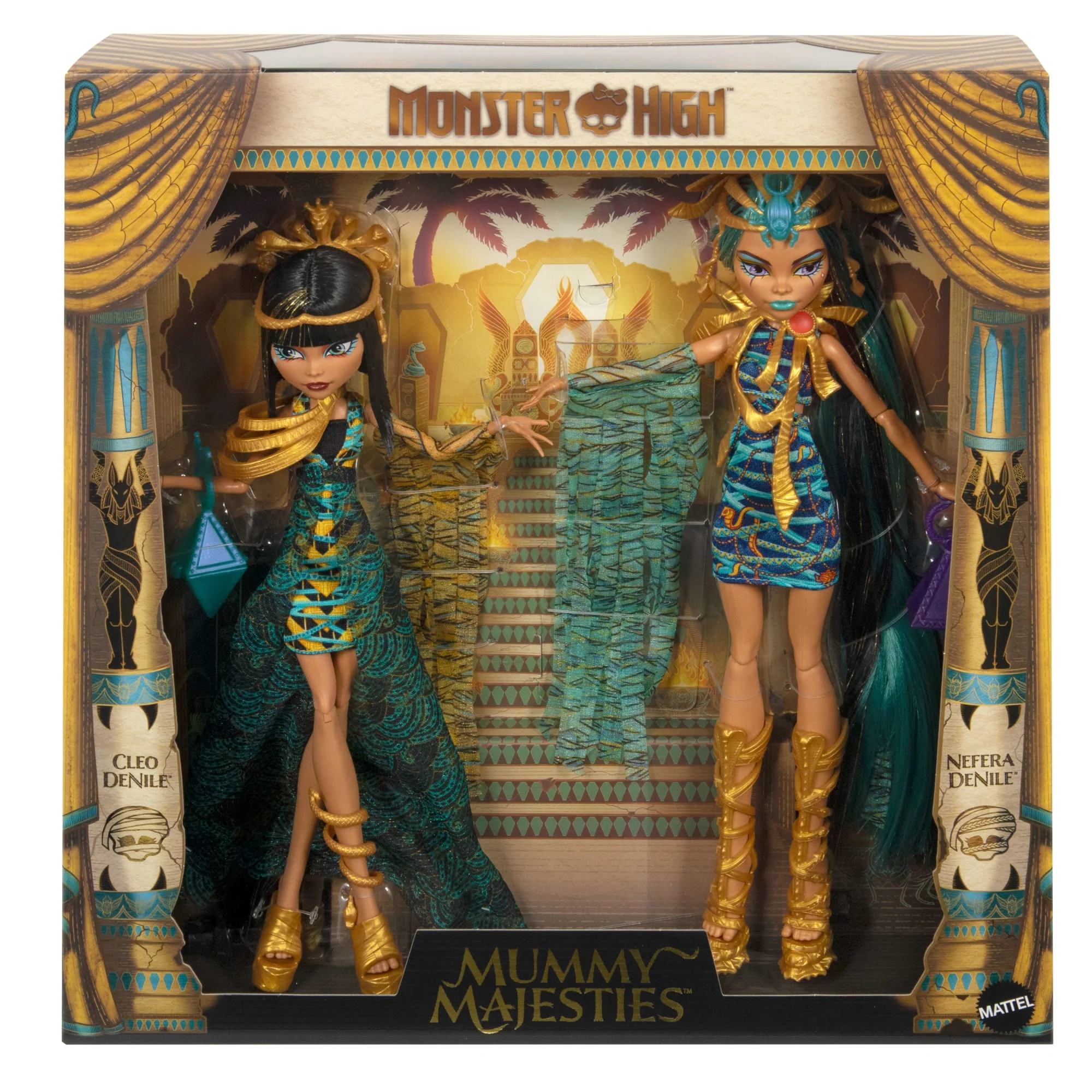 Monster High Mummy Majesties Cleo and Nefera De Nile Collectible Doll Two-Pack - Image 7
