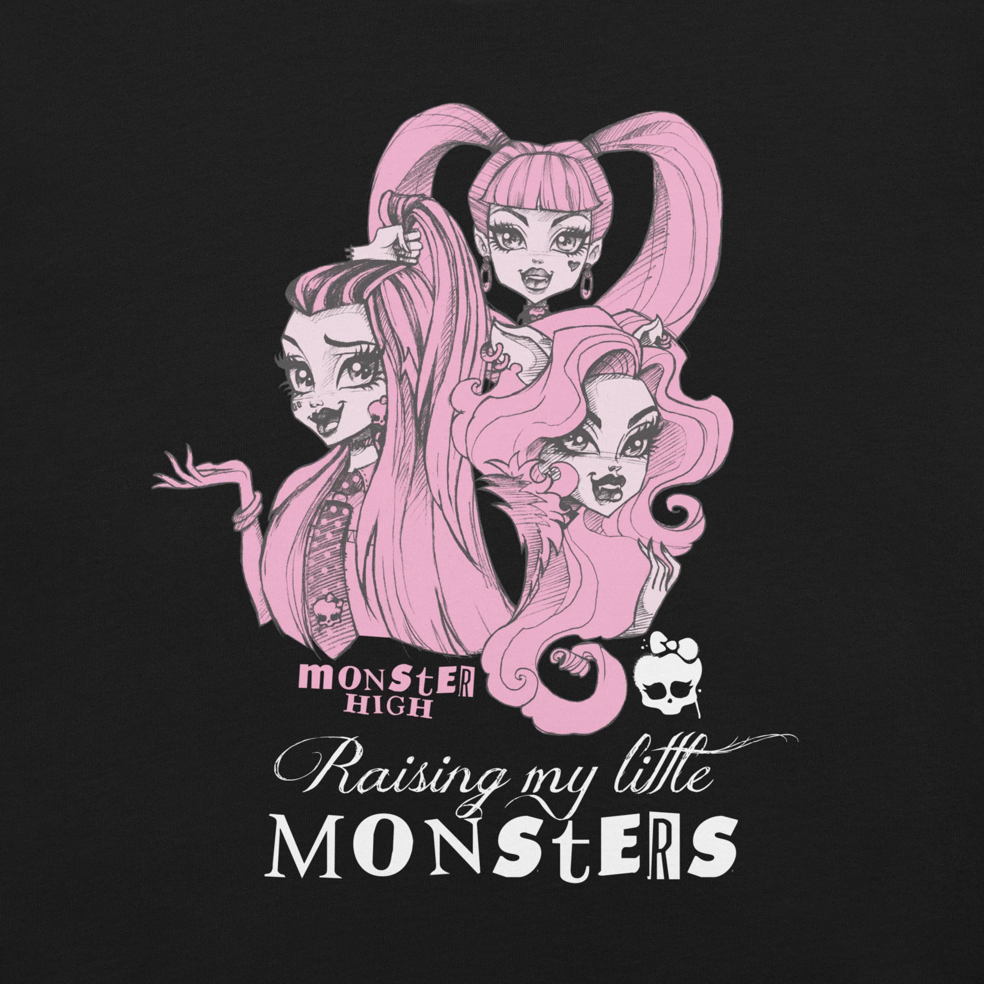 Monster High Raising Little Monsters Black T-shirt - Image 3