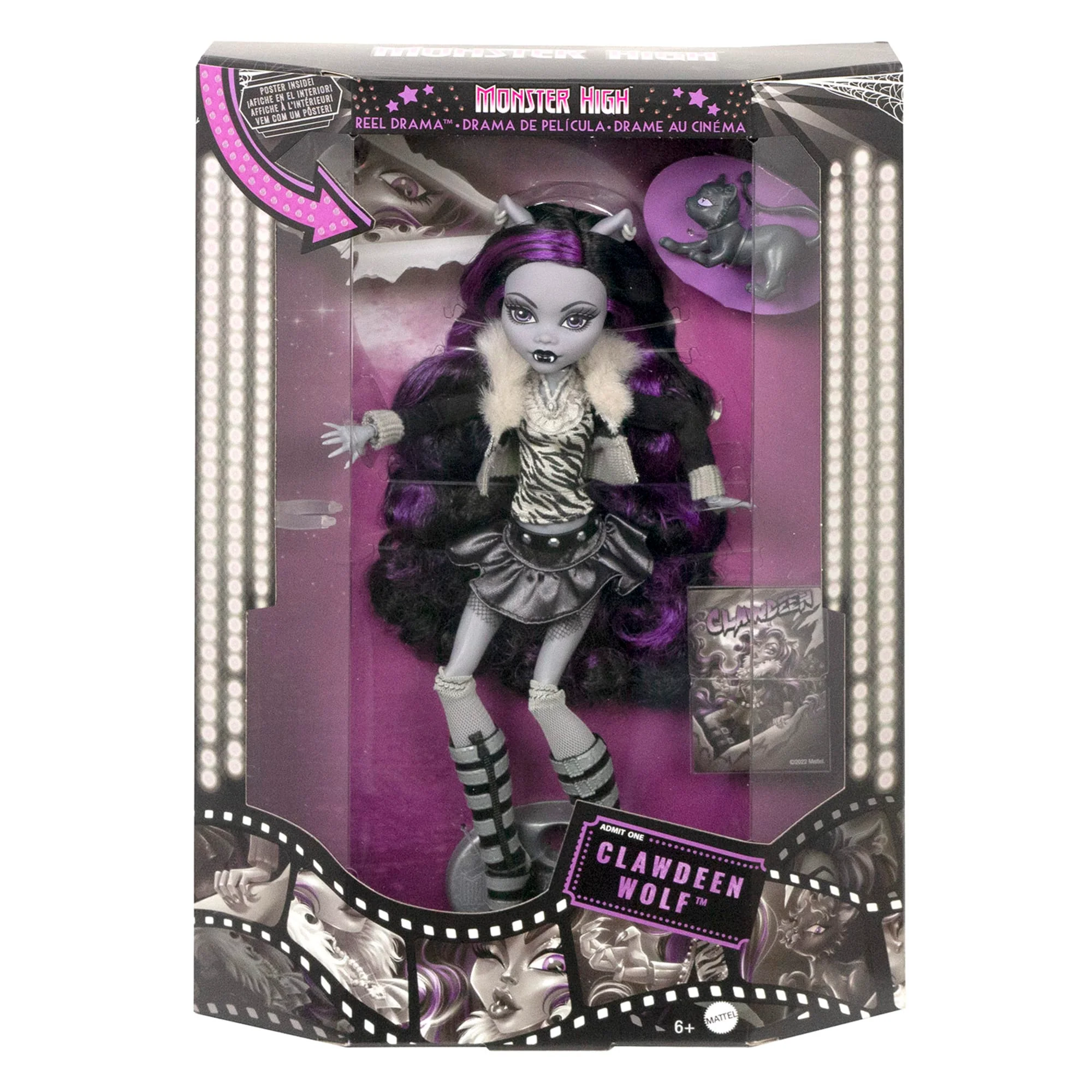 Monster High Reel Drama Clawdeen Wolf Doll - Image 6