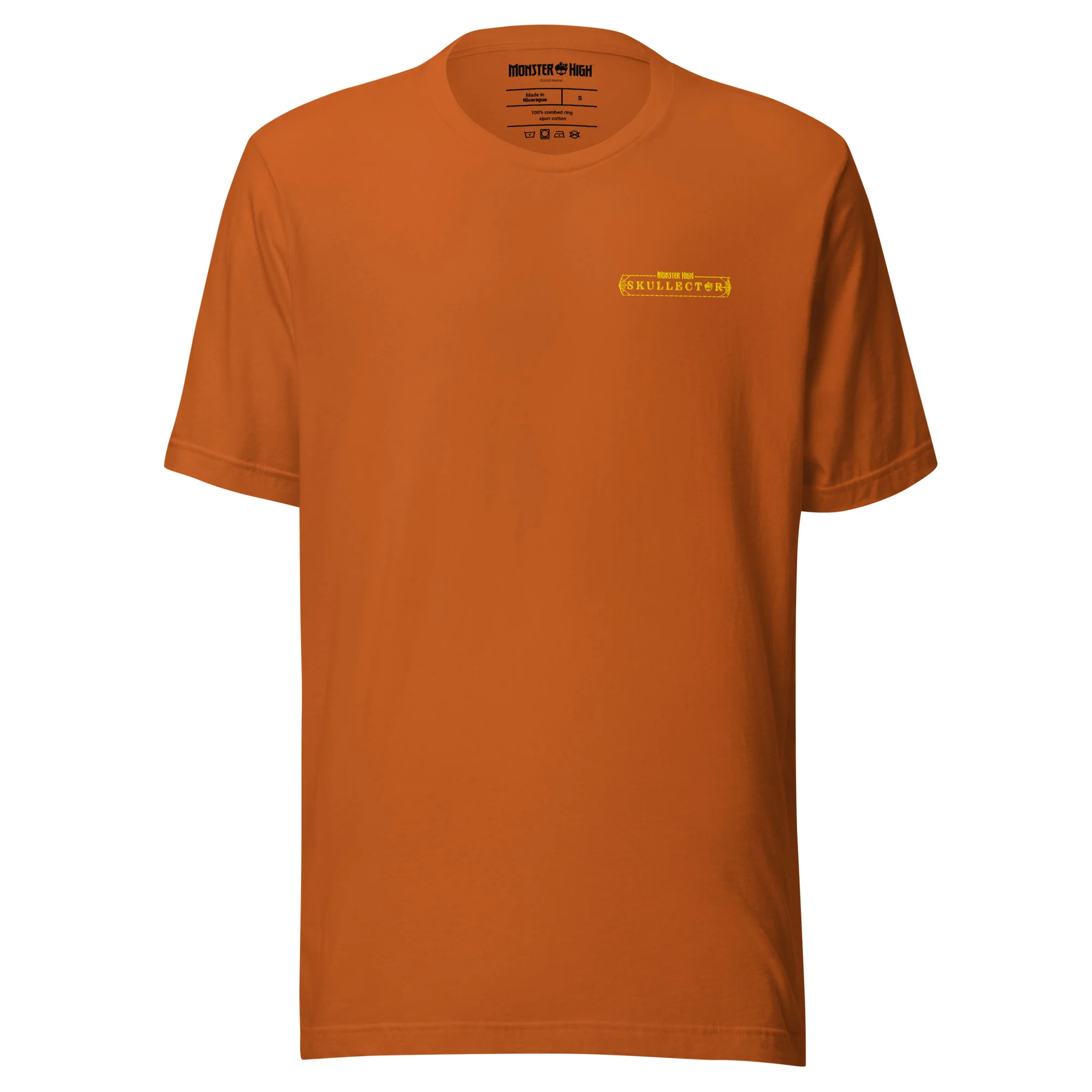 Monster High Skelita DĂa de Muertos Embroidered Orange T-Shirt - Image 5