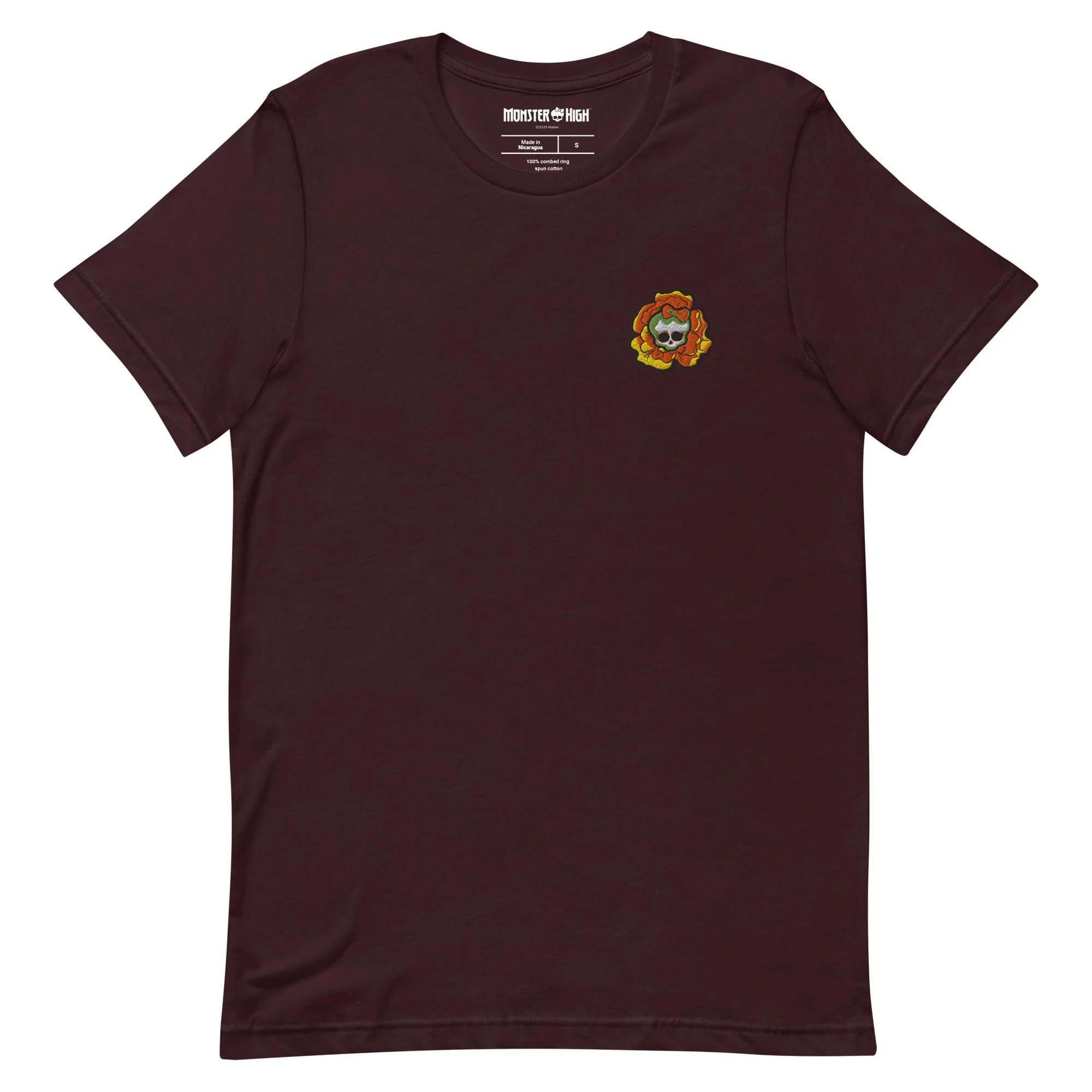 Monster High Skelita DĂa de Muertos Embroidered Oxblood T-Shirt