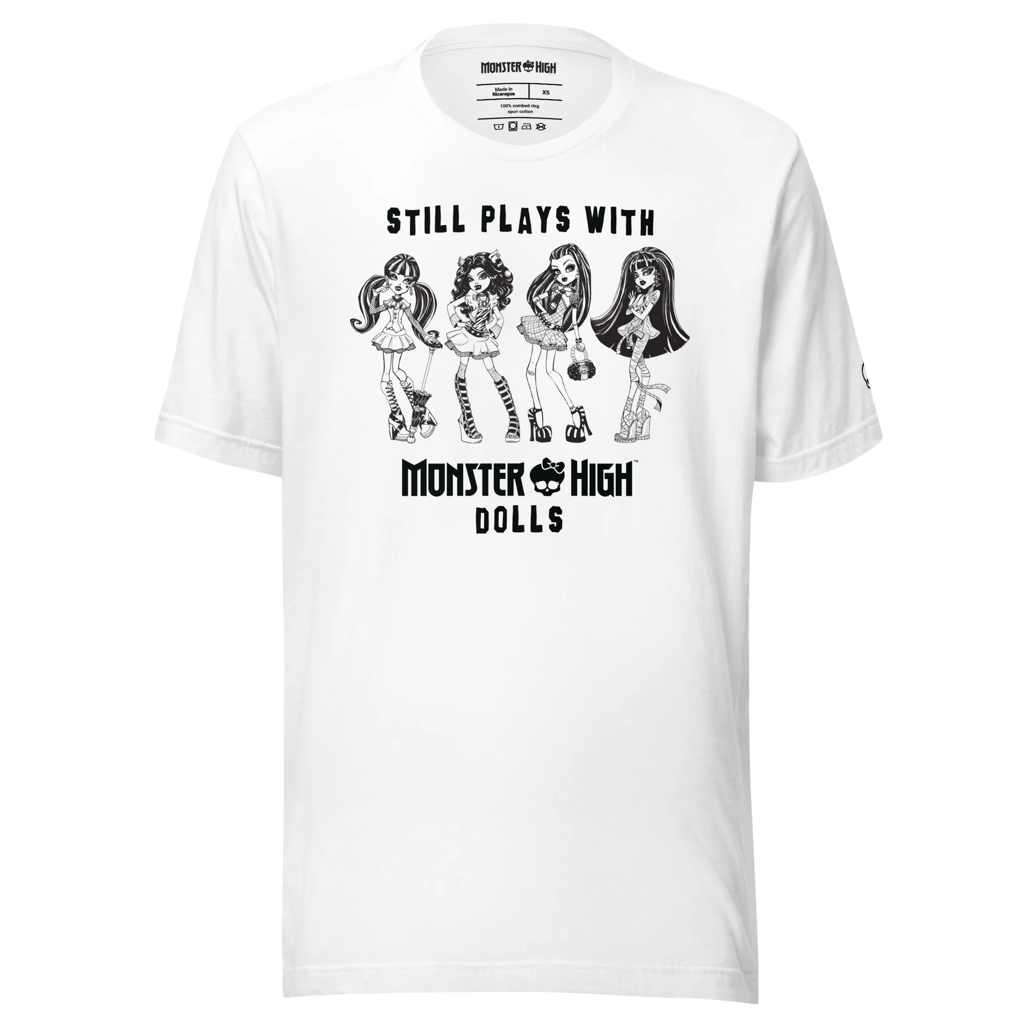 Monster High Still Plays with Monster High Dolls White T-Shirt - Image 6