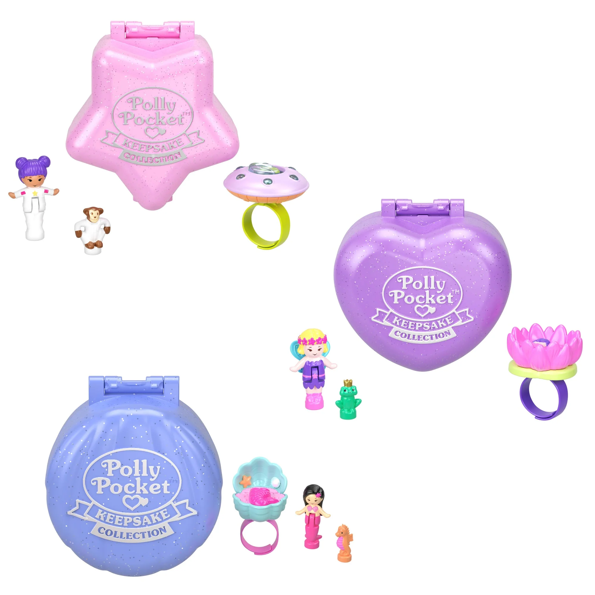 Polly Pocket Collector, Heritage Ring Box 3 Pack - Image 3