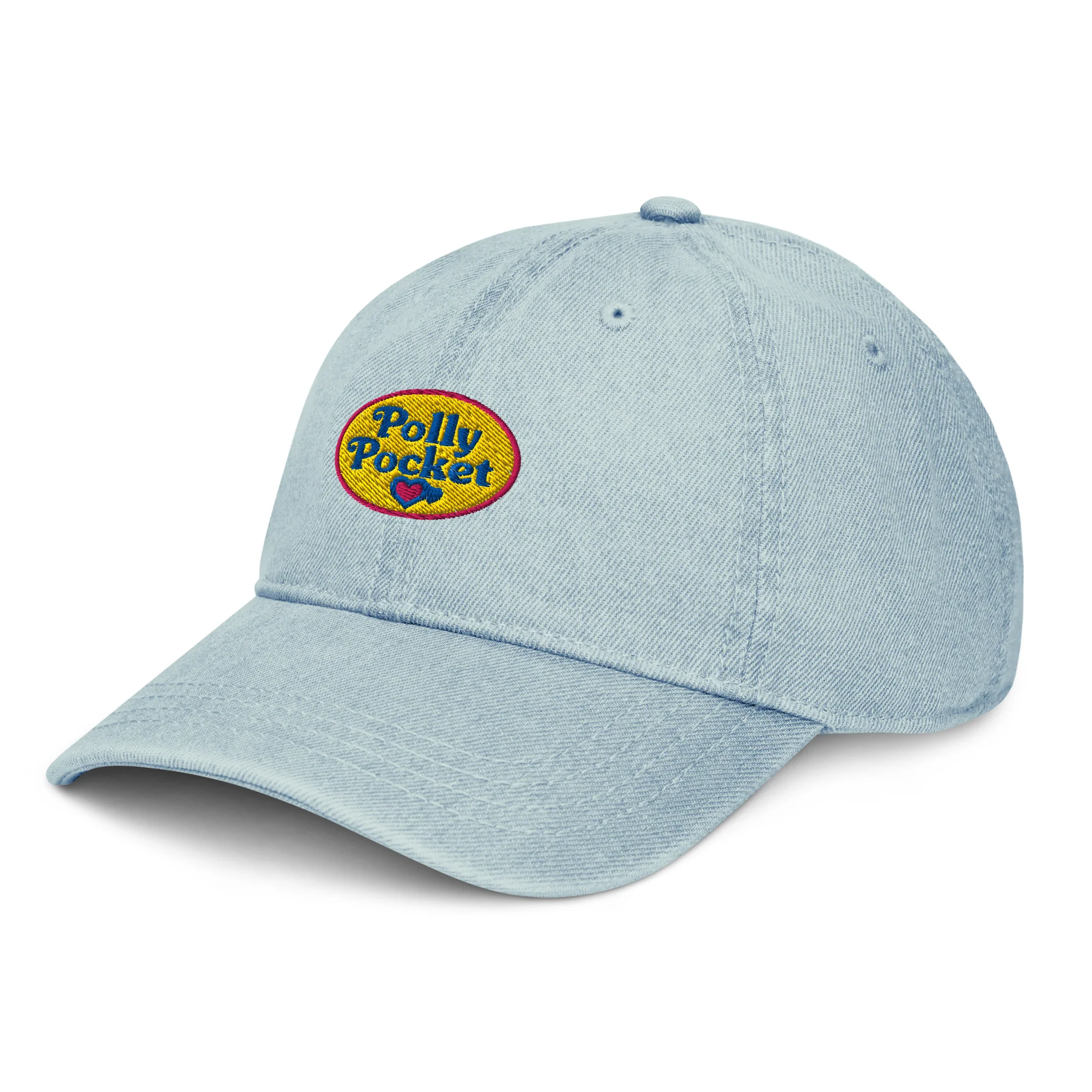 Polly Pocket Logo Light Blue Denim Hat - Image 4
