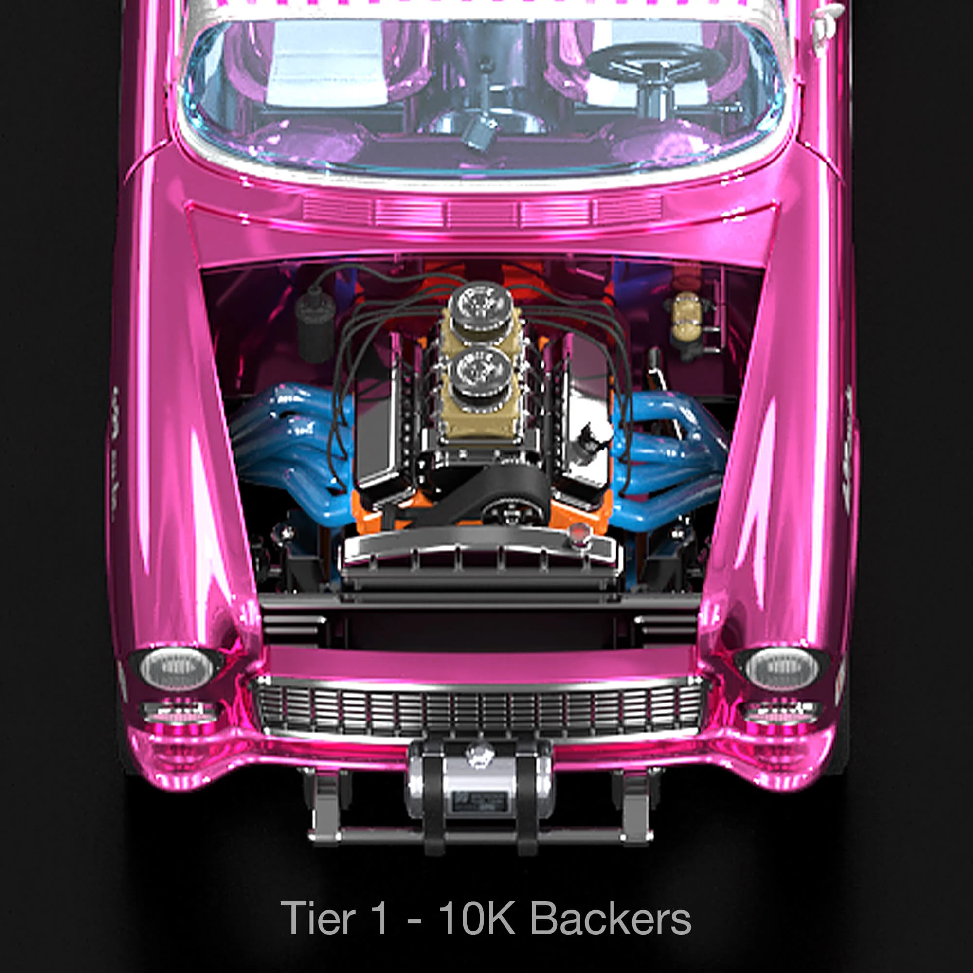 RLC Exclusive 1:18 Scale ‘55 Chevy Bel Air Gasser “Candy Striper” - Crowdfund - Image 7