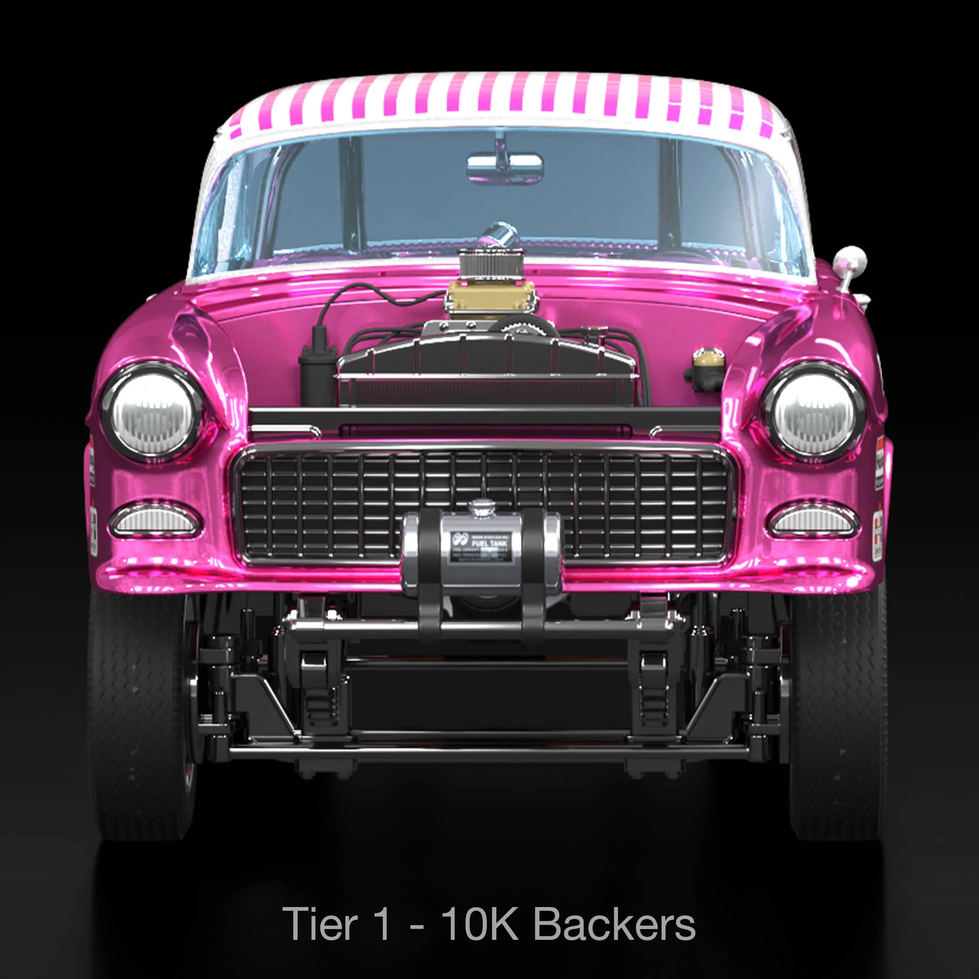 RLC Exclusive 1:18 Scale ‘55 Chevy Bel Air Gasser “Candy Striper” - Crowdfund - Image 9