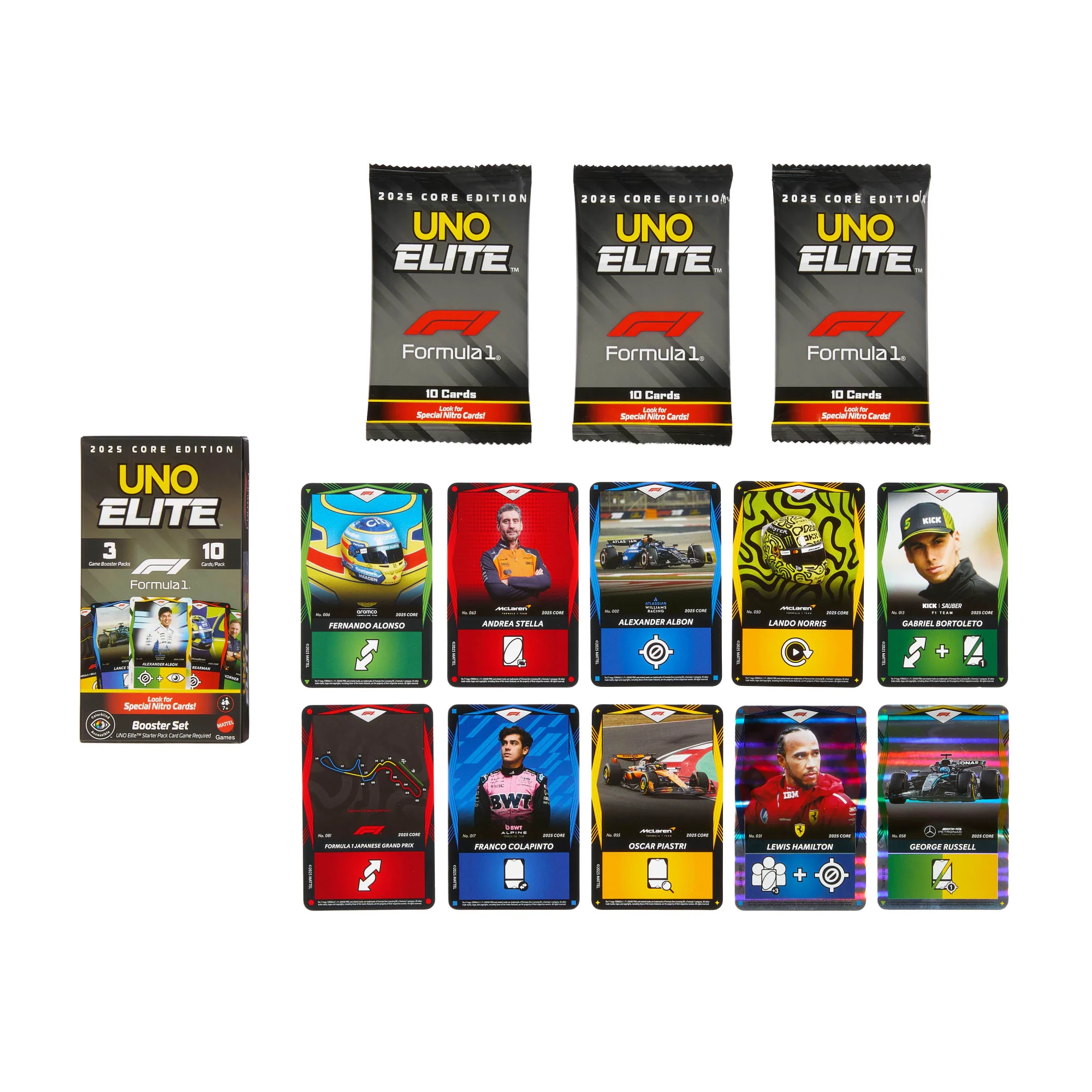 UNO Elite™ Formula 1® 2025 Core Edition Booster Set - Image 3