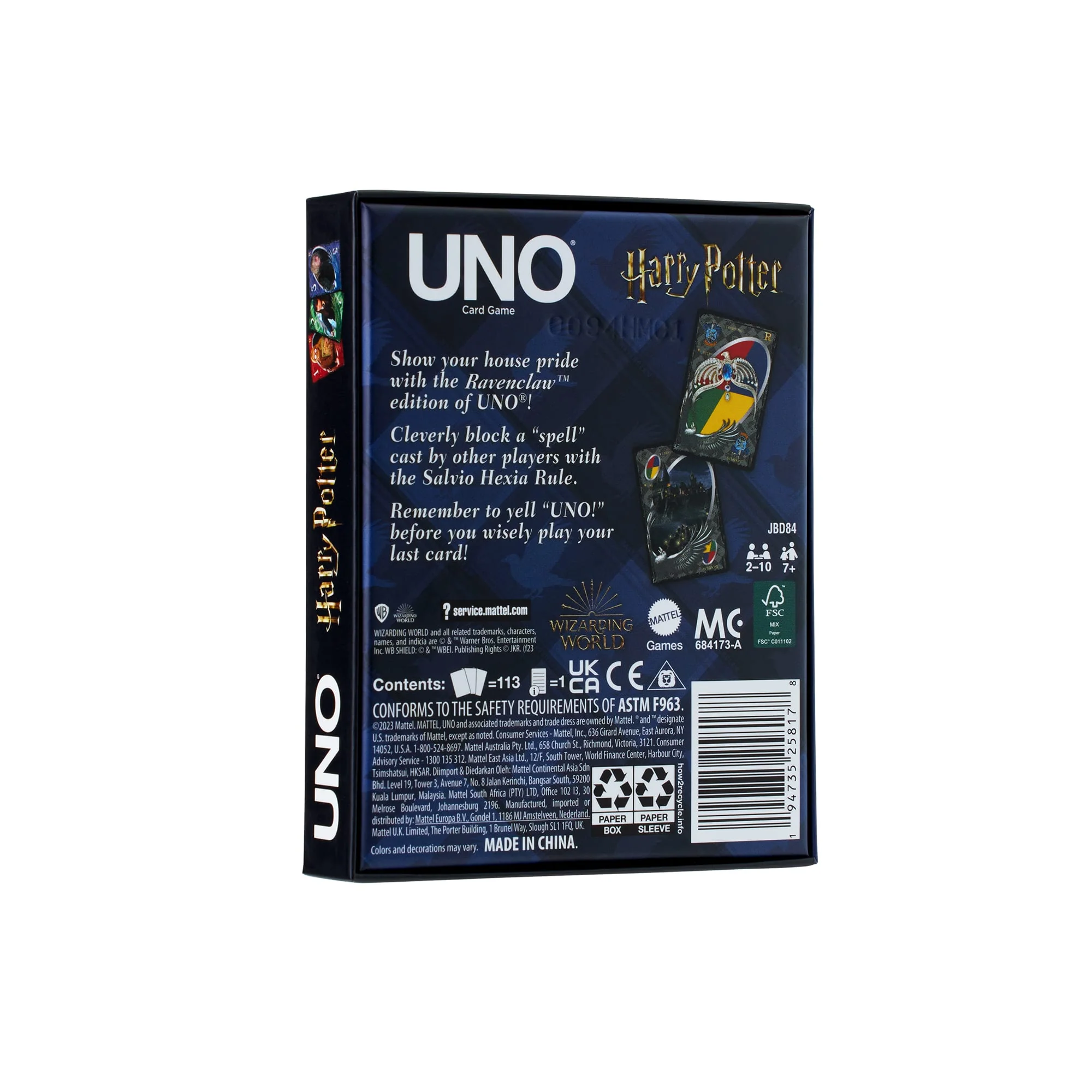 UNO Fandom Harry Potter Ravenclaw Game Deck - Image 12