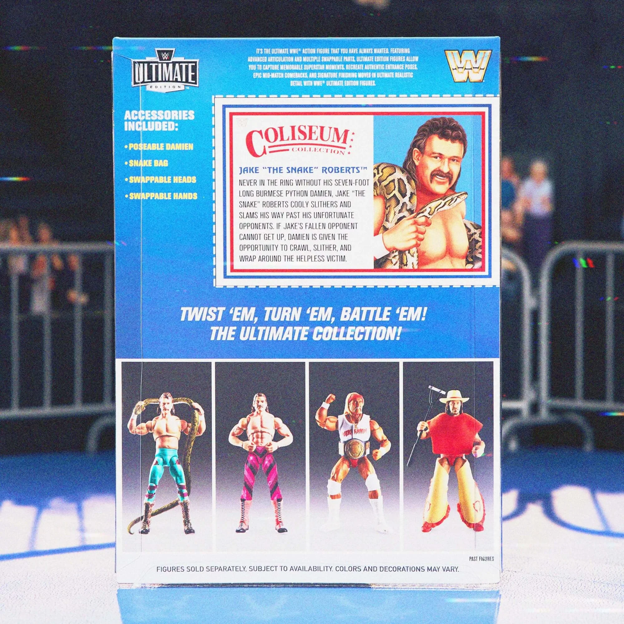 WWE Action Figure Ultimate Edition Coliseum Collection Jake “The Snake” Roberts & “Ravishing” Rick Rude 2-Pack - Image 10