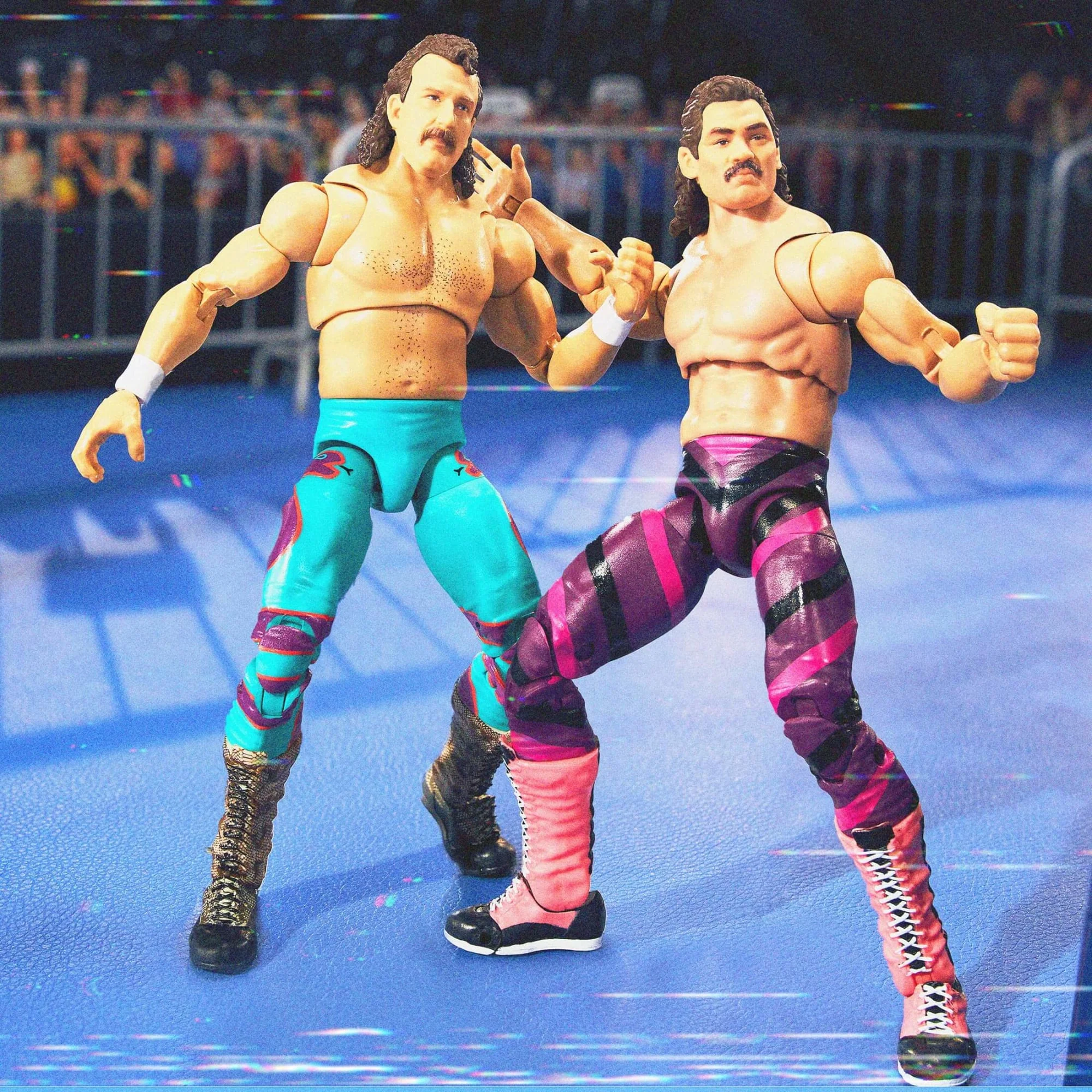WWE Action Figure Ultimate Edition Coliseum Collection Jake “The Snake” Roberts & “Ravishing” Rick Rude 2-Pack - Image 8
