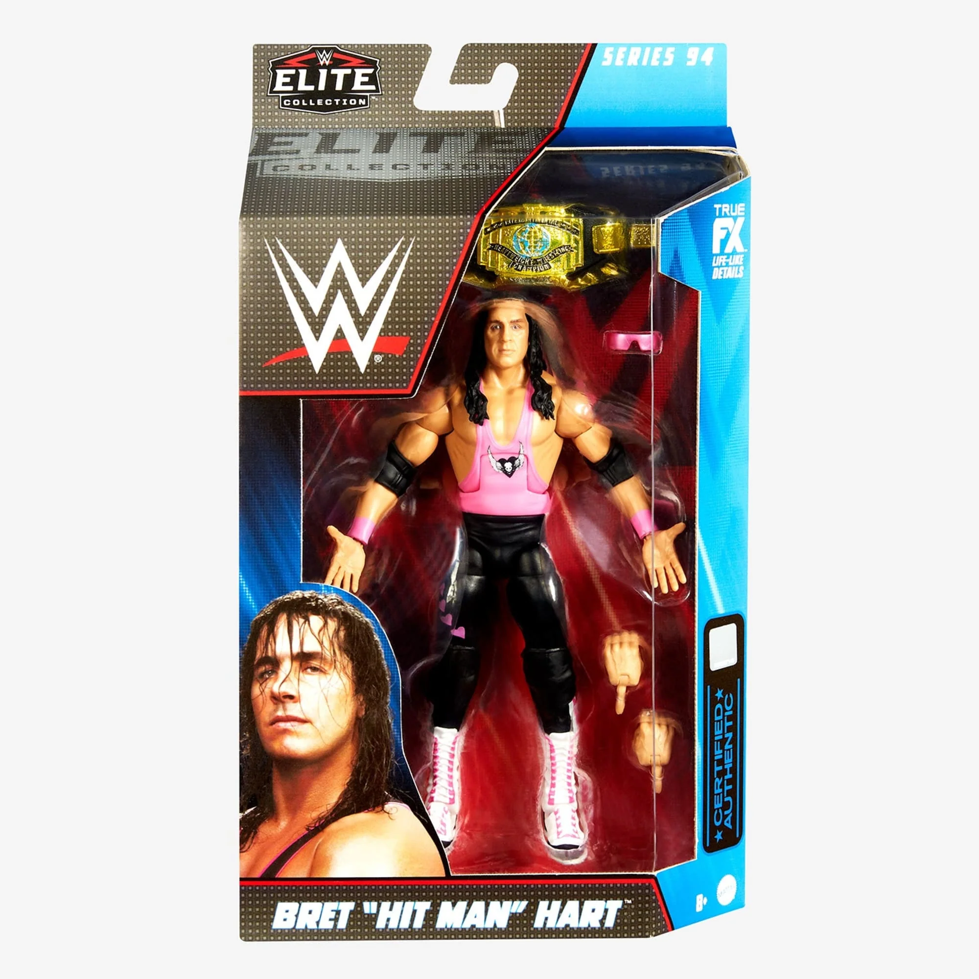 WWE Bret "Hit Man" Hart™ Elite Collection Action Figure - Image 6