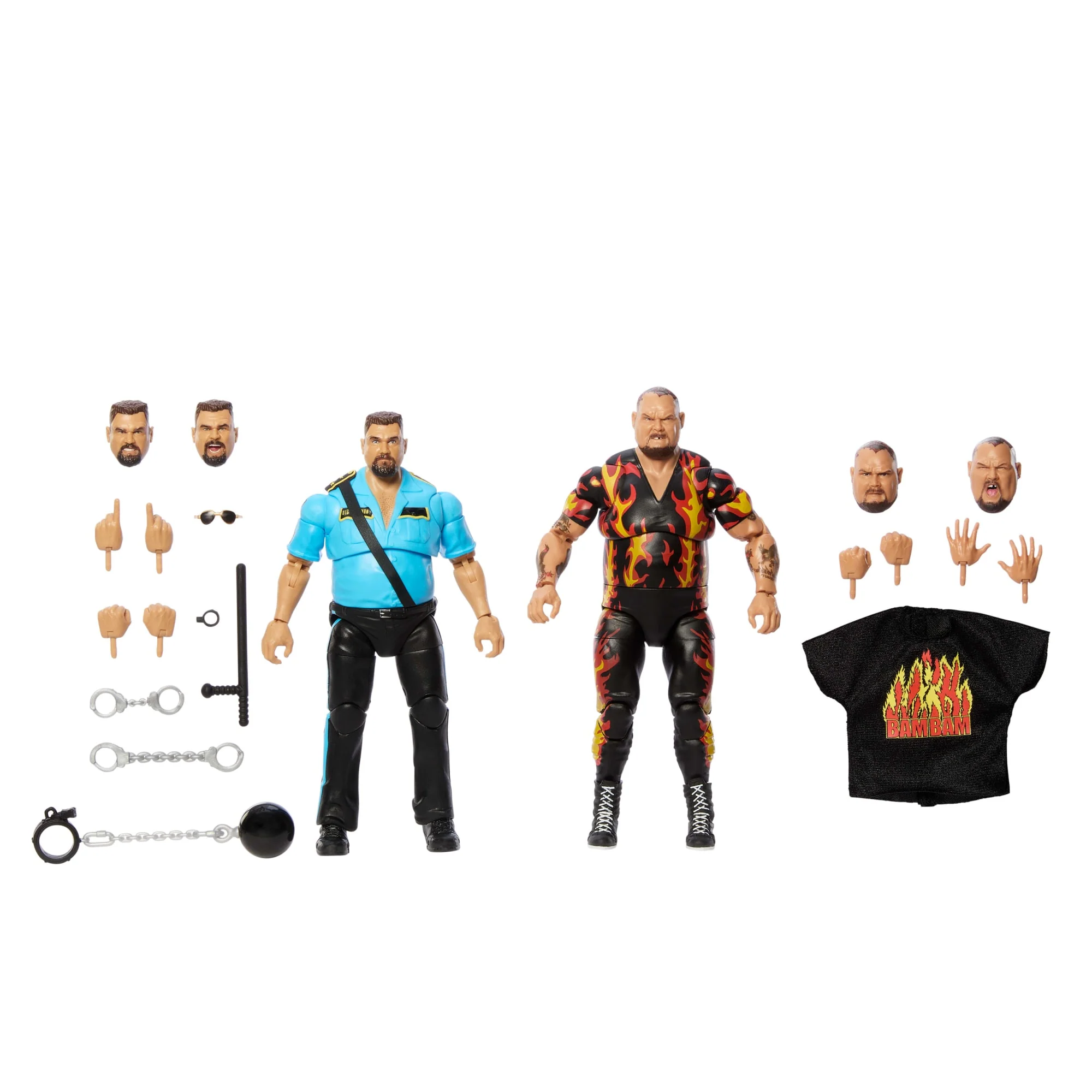 WWE Coliseum Collection Bam Bam Bigelow & Big Boss Man 2-Pack Action Figures - Image 5
