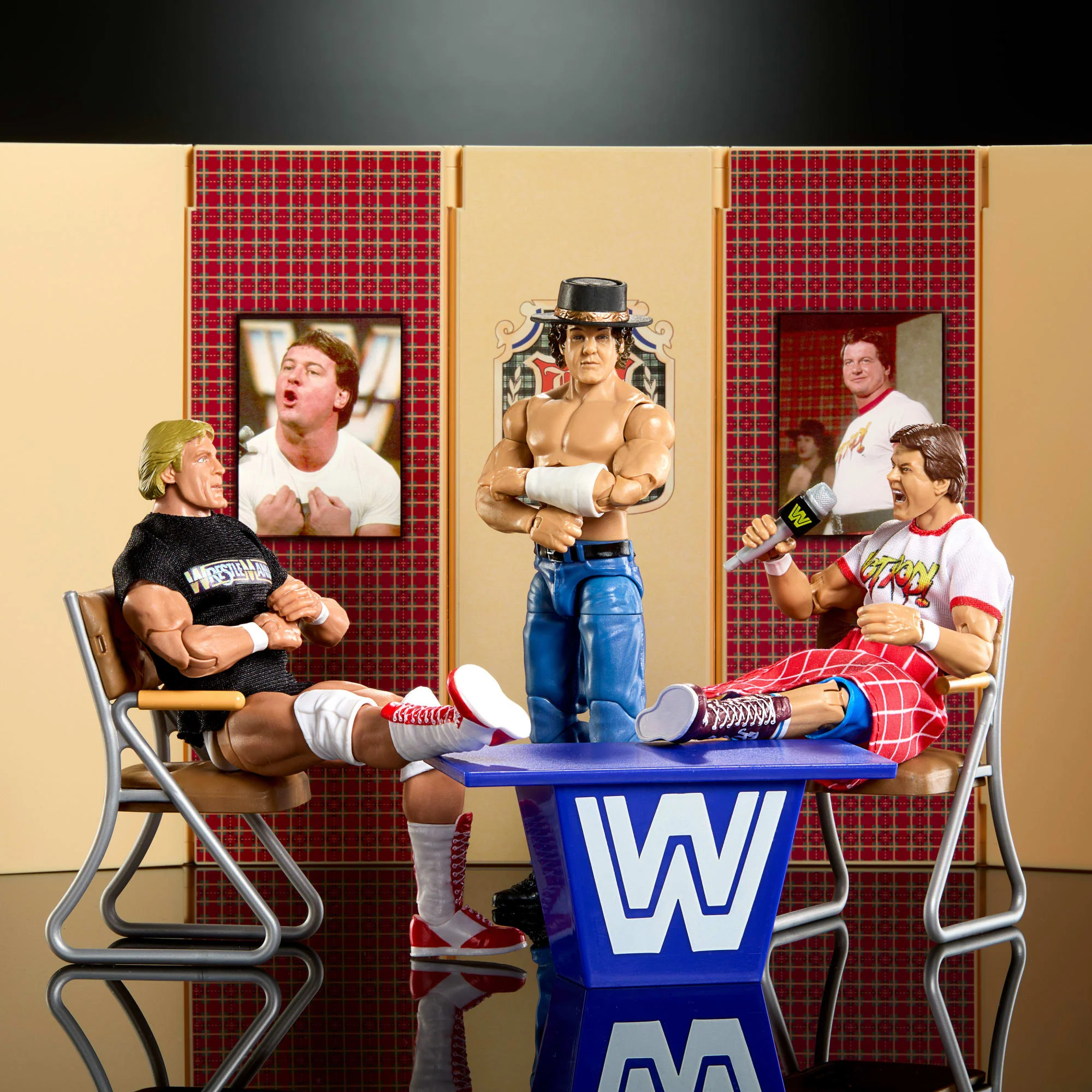 WWE Elite Collection Piper’s Pit Set of 3 Action Figures - Image 4