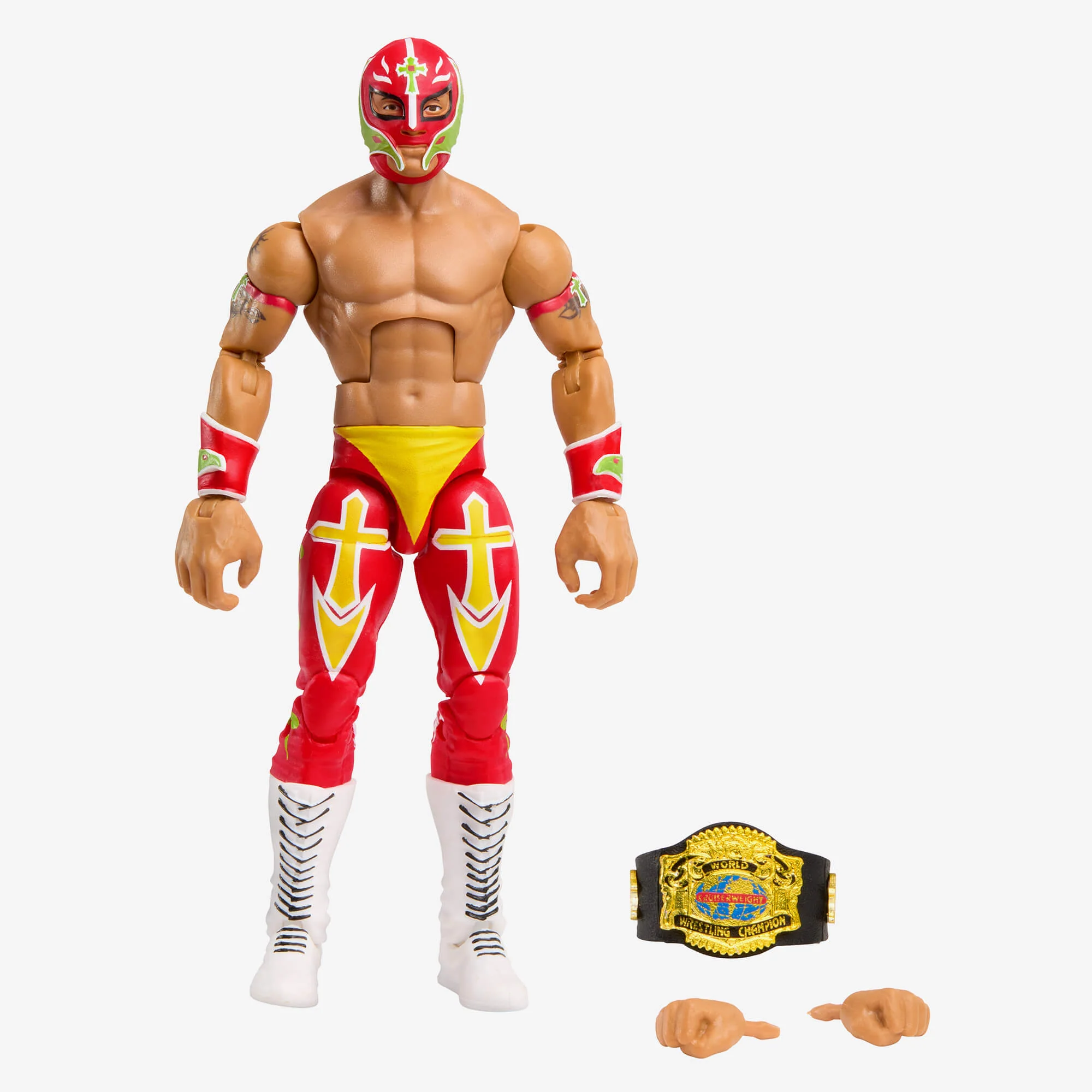 WWE Elite Collection Rey Mysterio Action Figure - Image 5