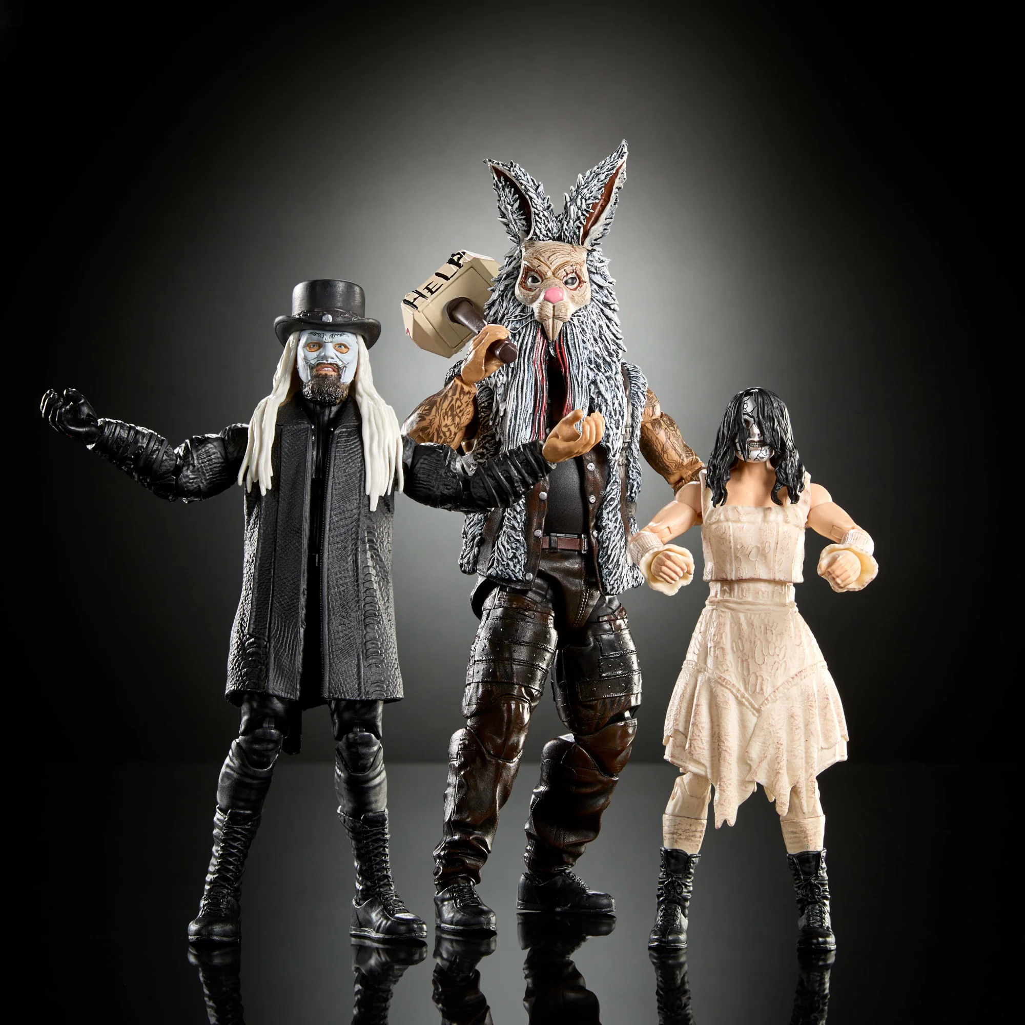 WWE Elite Collection Wyatt Sicks Set of 3 Action Figures - Image 2