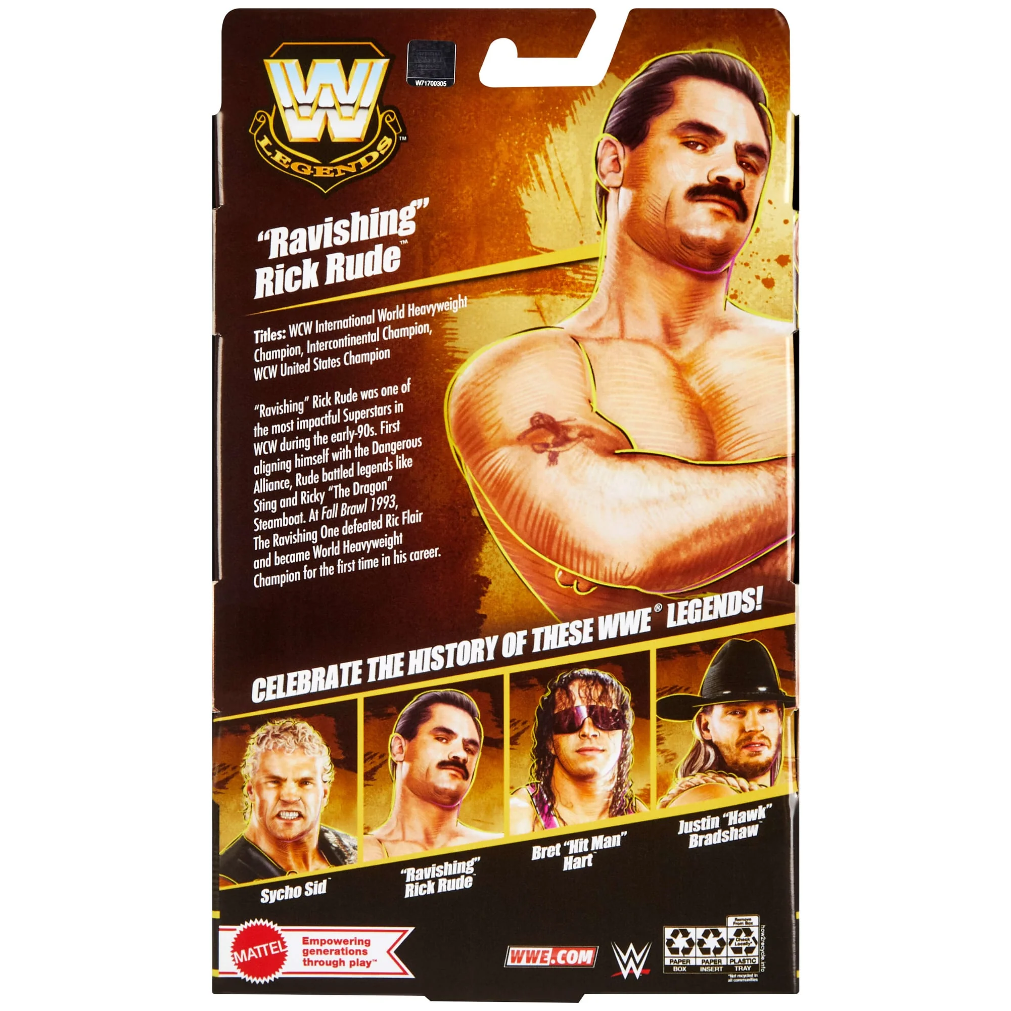 WWE Elite Legends “Ravishing” Rick Rude Action Figure - Image 7