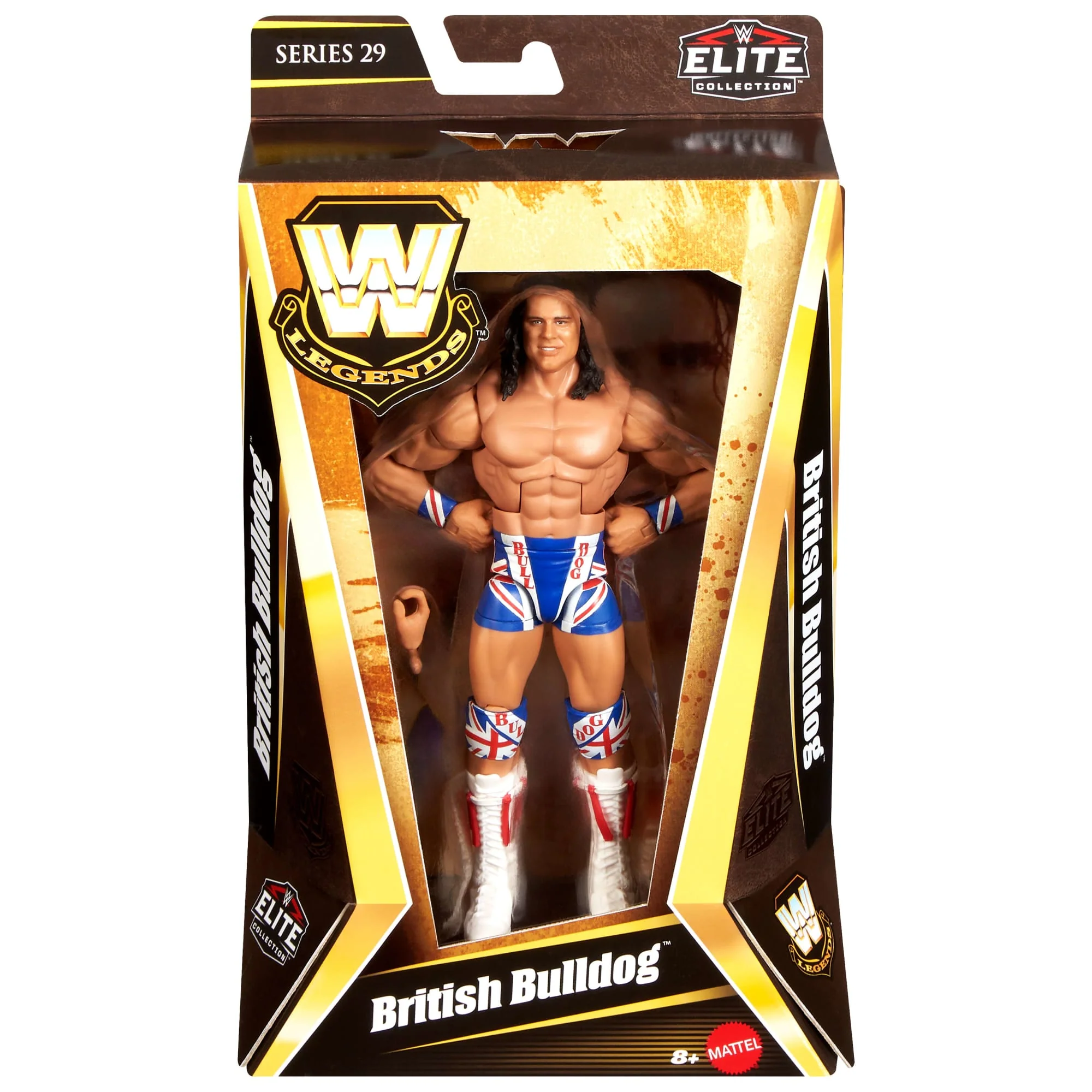 WWE Elite Legends British Bulldog Action Figure - Image 6