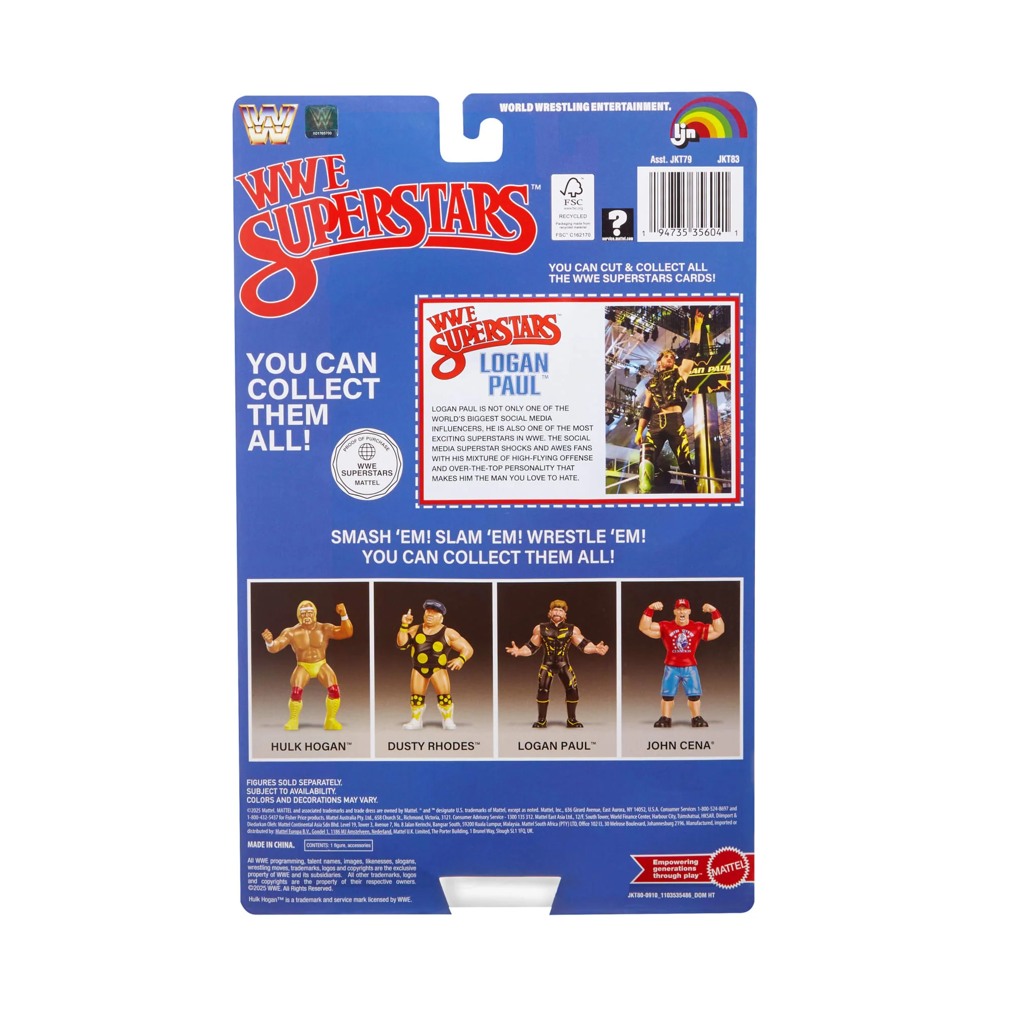 LJN  WWE Superstars Logan Paul Action Figure - Image 6