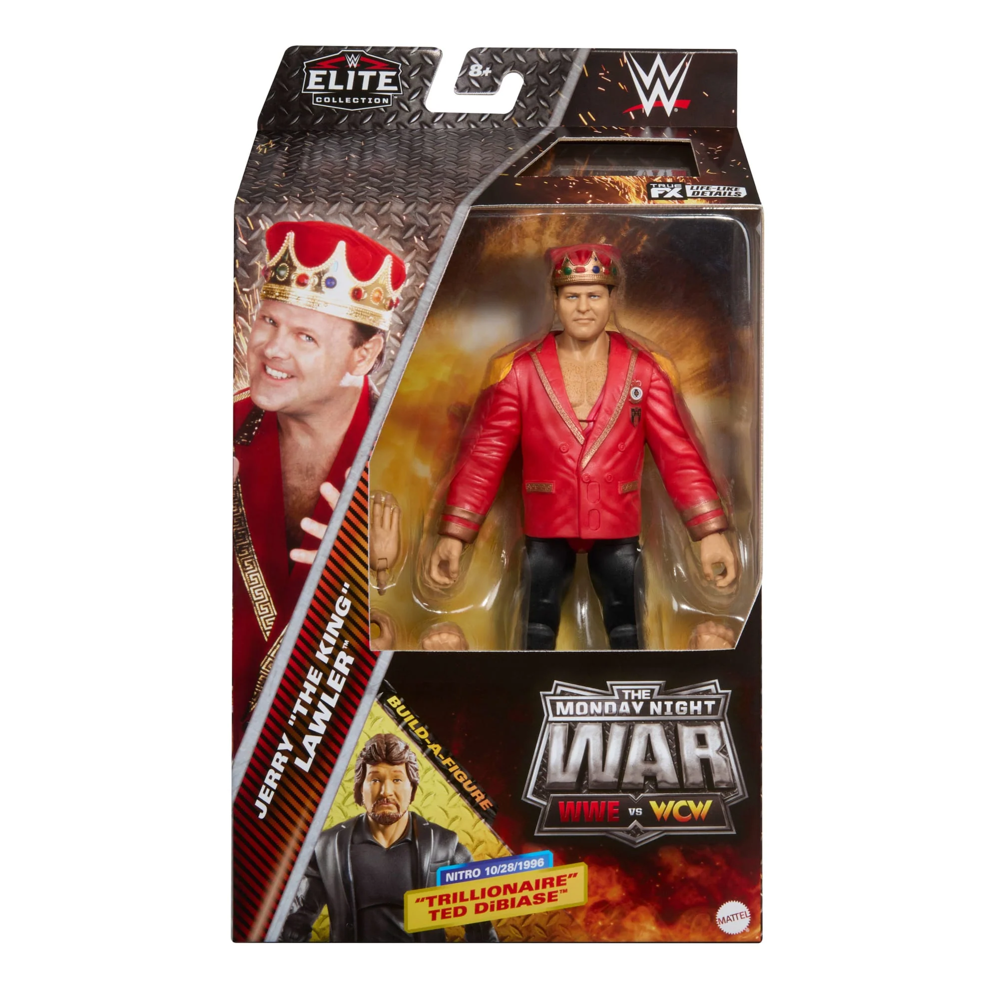 WWE Monday Night War Elite Collection Jerry “The King” Lawler Action Figure - Image 7