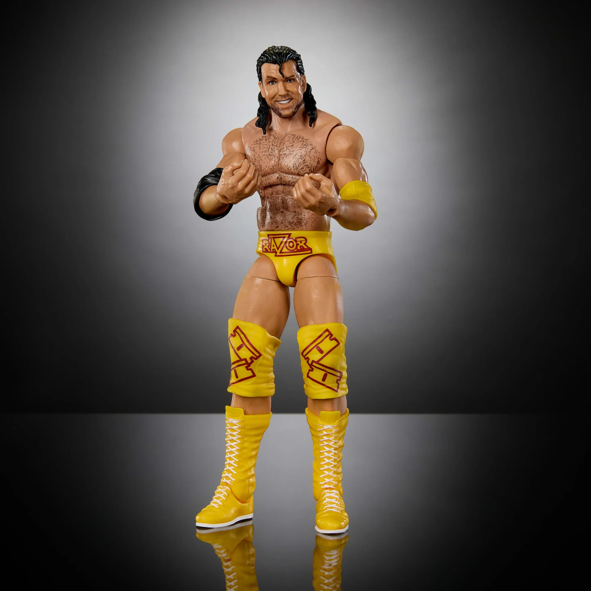 WWE Monday Night War Elite Collection Razor Ramon Action Figure & Dusty Rhodes Build-A-Figure Parts - Image 5