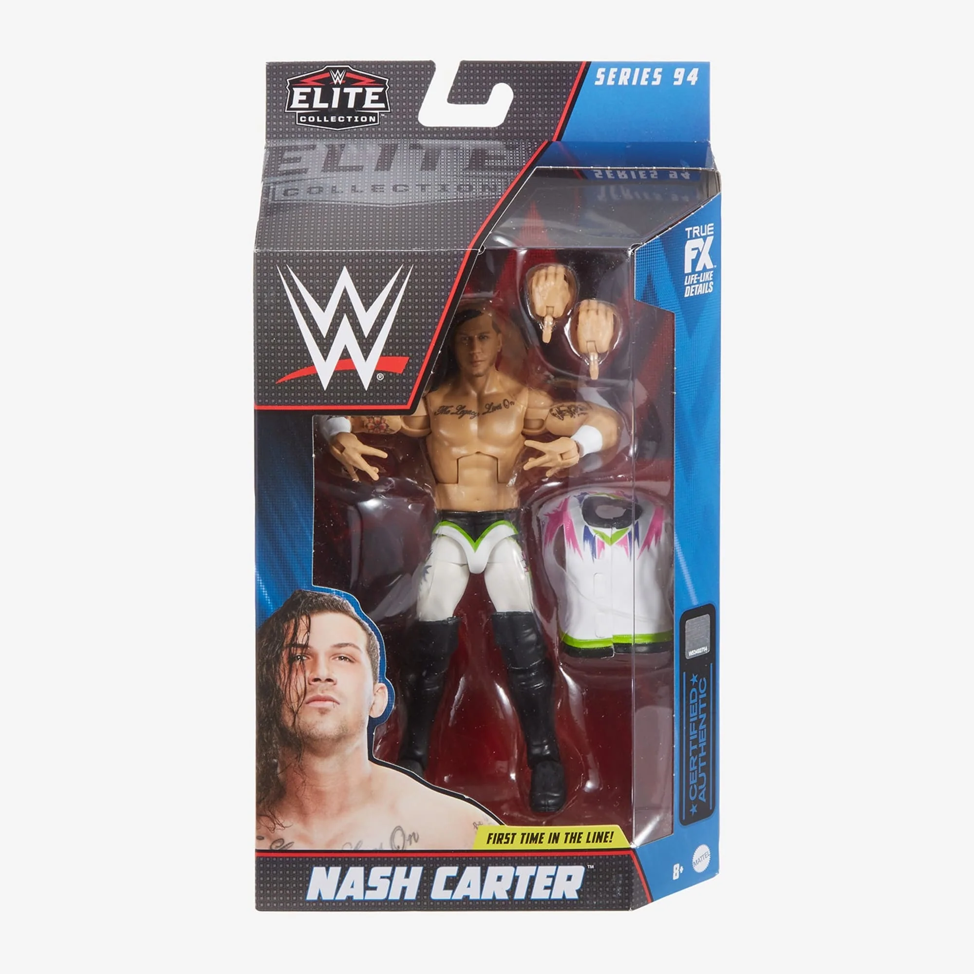 WWE Nash Carter Elite Collection Action Figure - Image 6