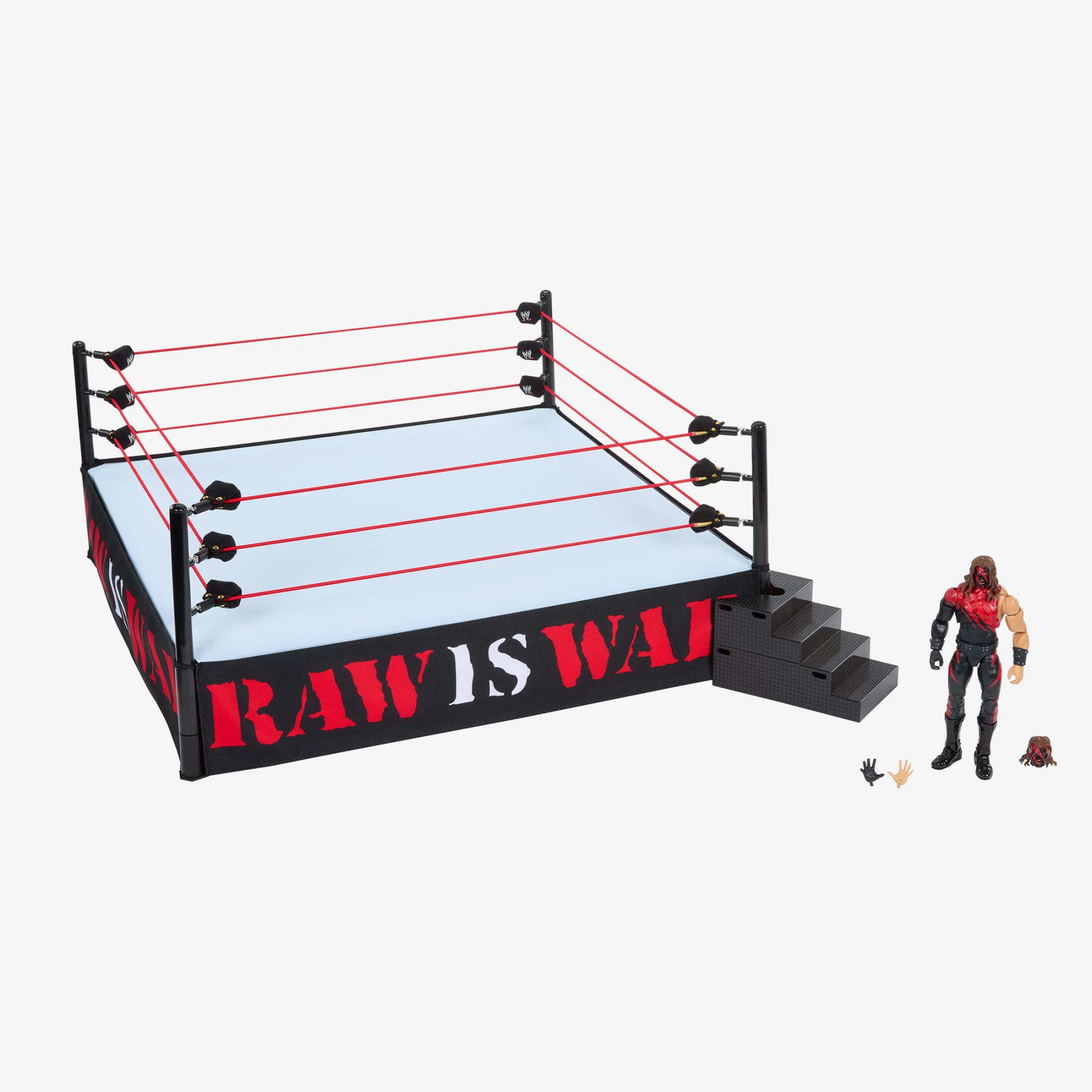 WWE Ultimate Edition Attitude Era Ring and Kane Figure - Image 4
