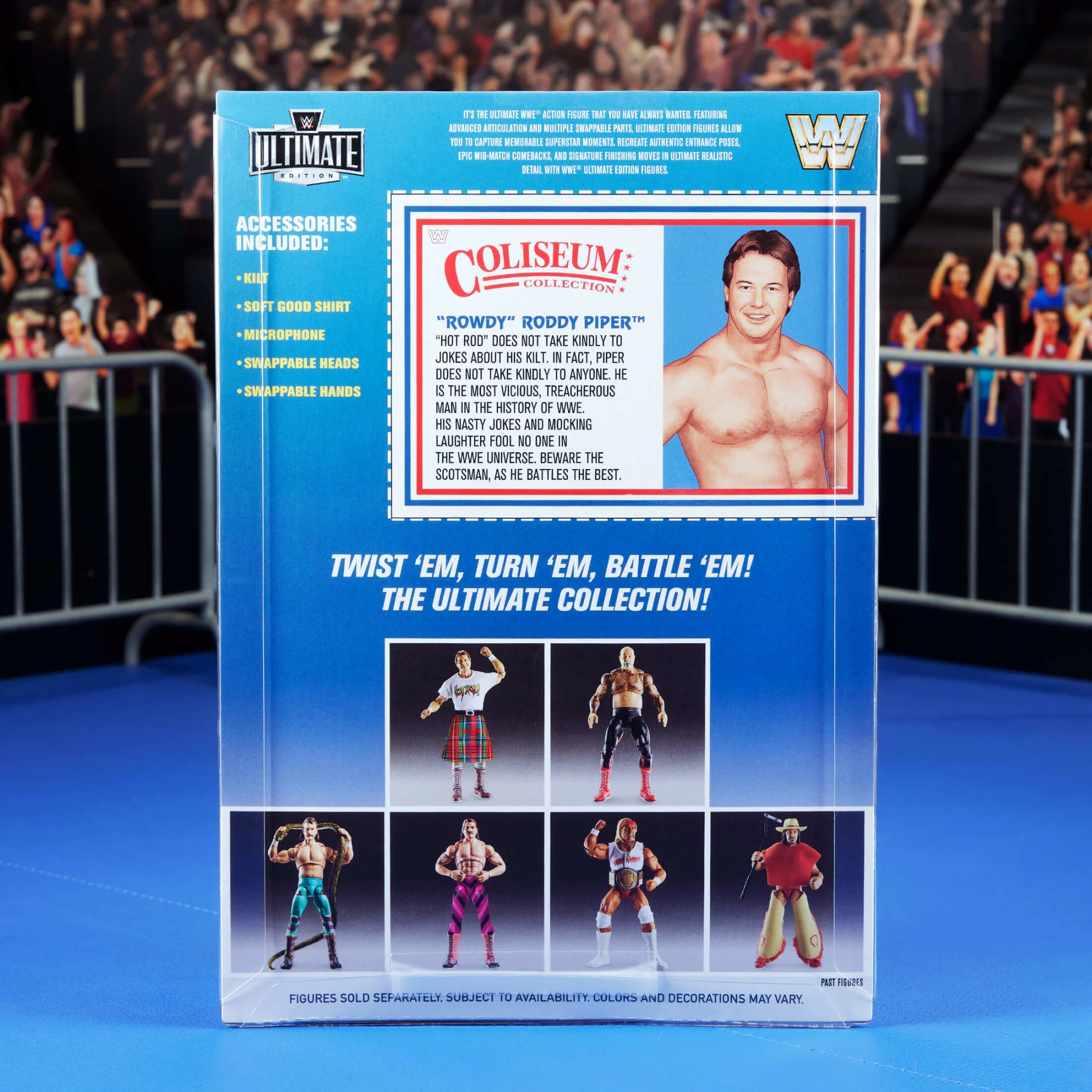 WWE Ultimate Edition Coliseum Collection "Rowdy" Roddy Piper & George "The Animal" Steele 2-Pack - Image 15